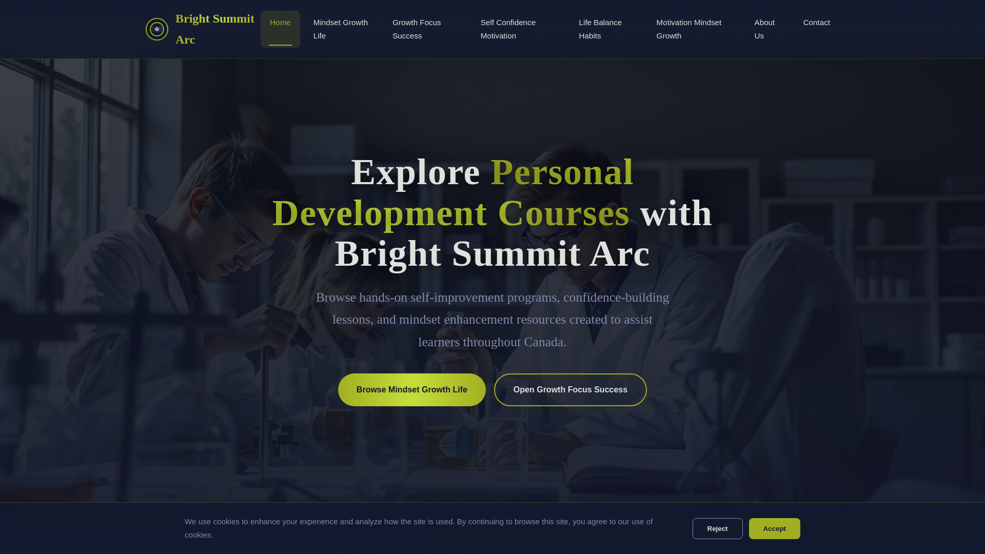 website screenshot of https://brightsummitarc.digital/