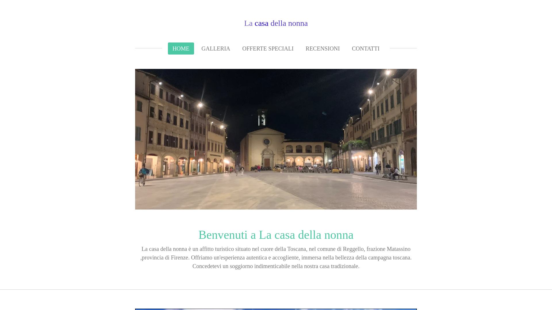 website screenshot of https://lacasadellanonna91b.it/