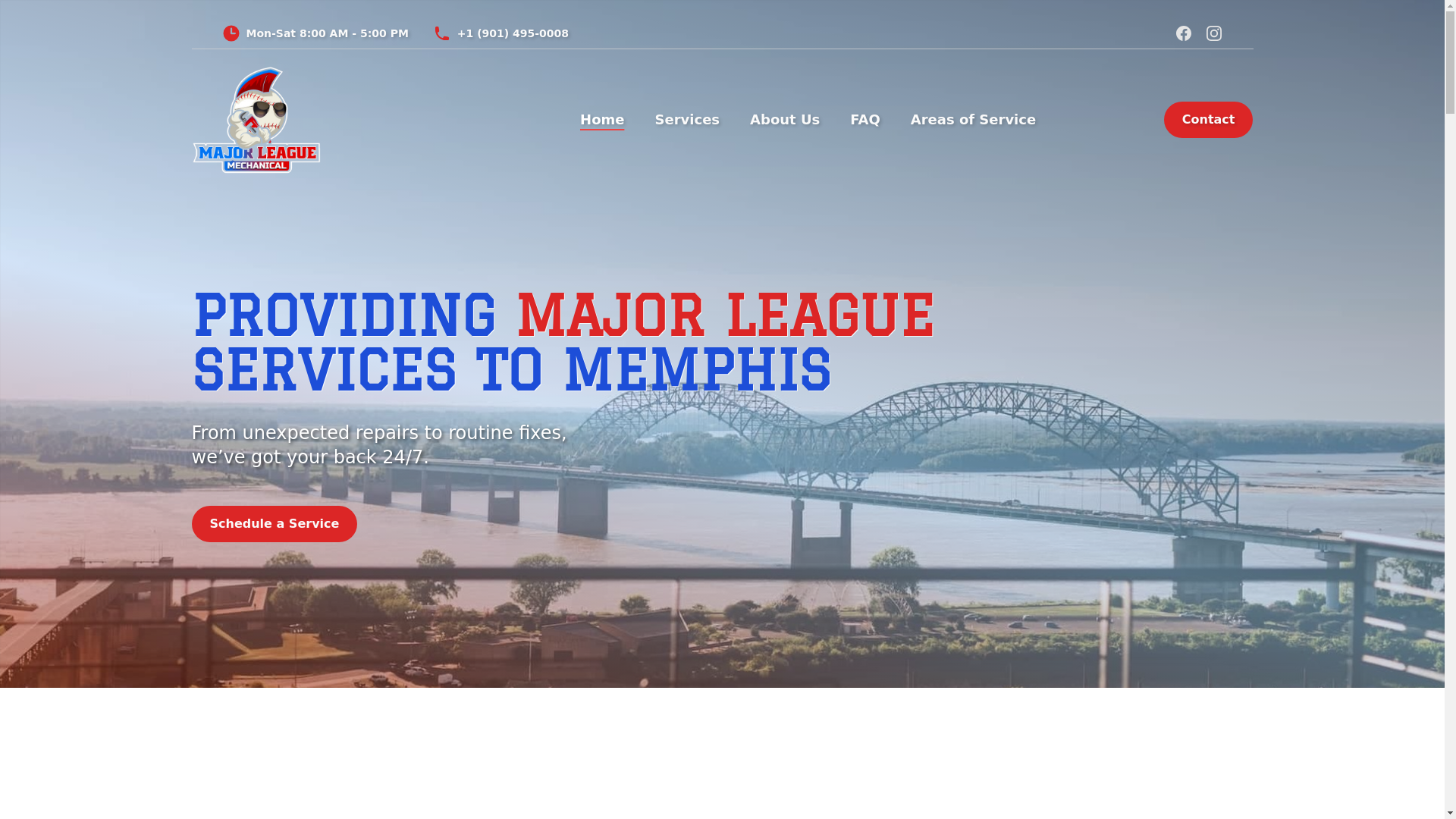 website screenshot of https://major-league-mechanical.pages.dev/