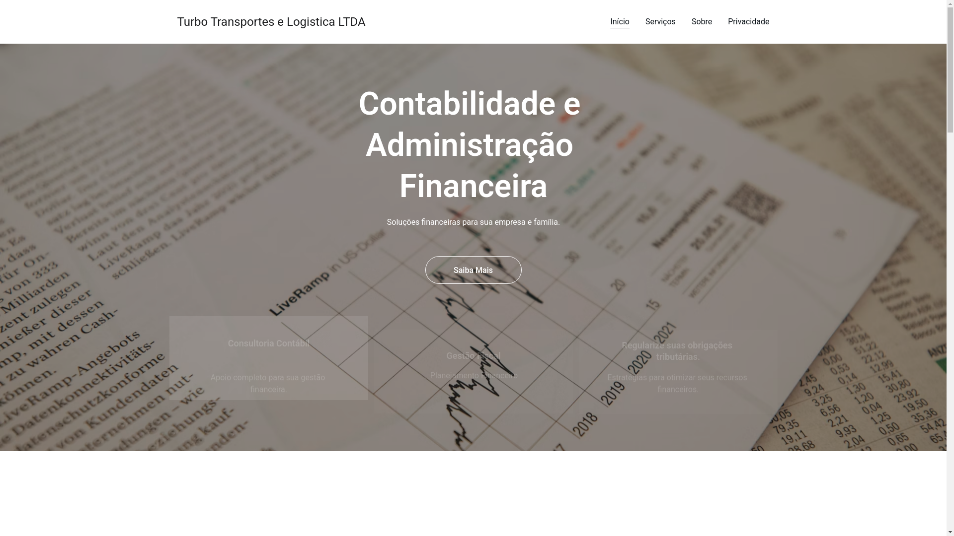 website screenshot of https://turbotransporteselogisticaltda.shop/