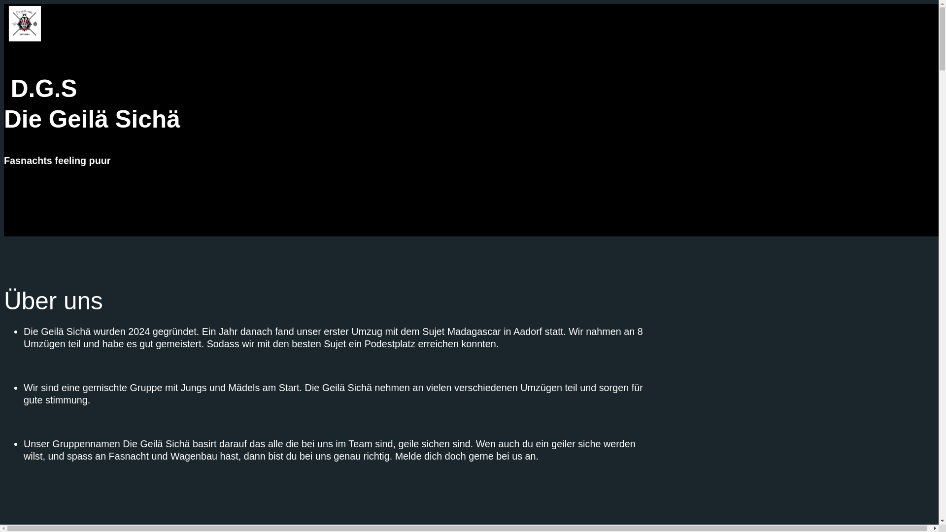website screenshot of https://die-geila-sicha.ch/