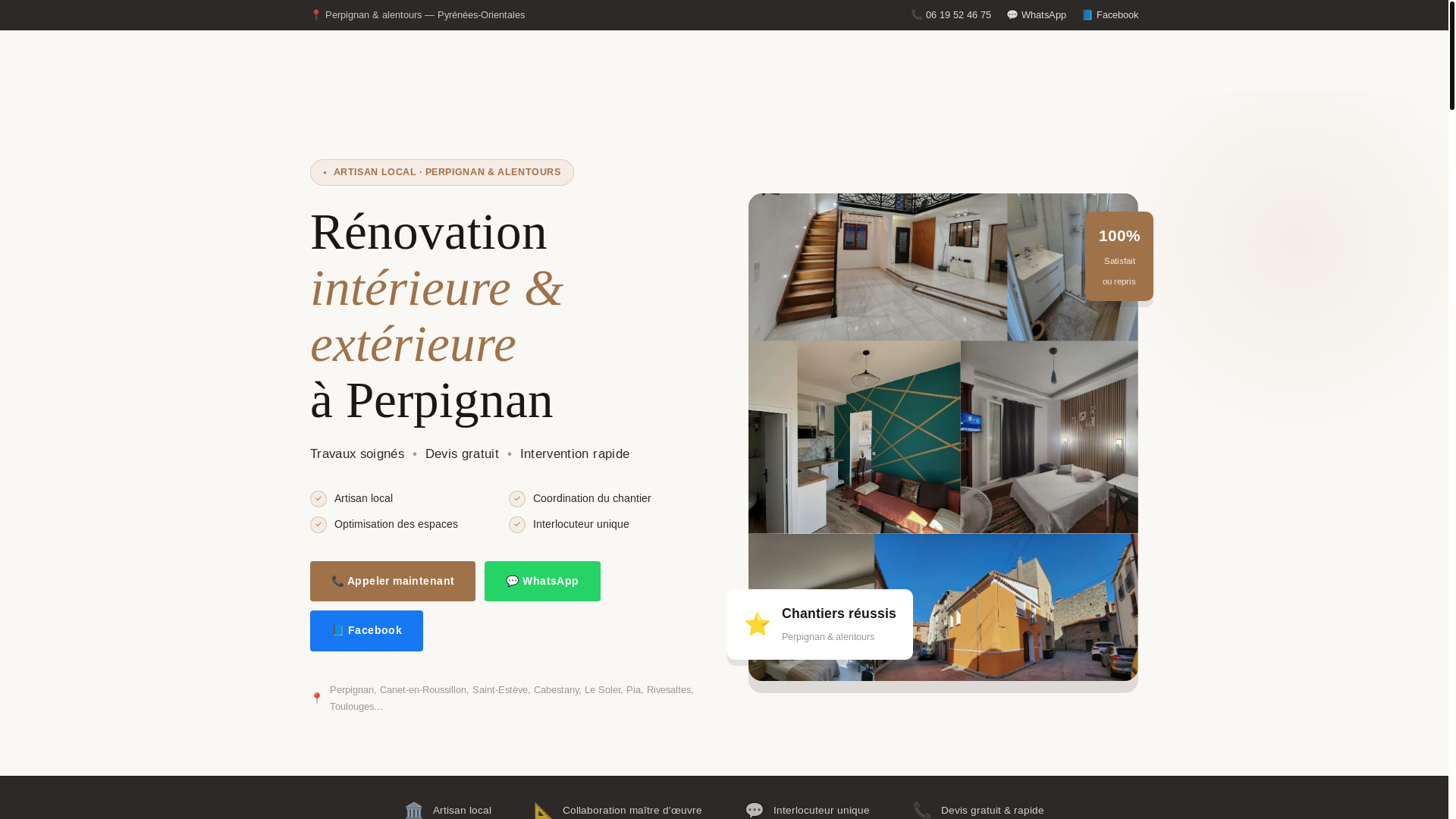 website screenshot of https://izzarenovation.fr/