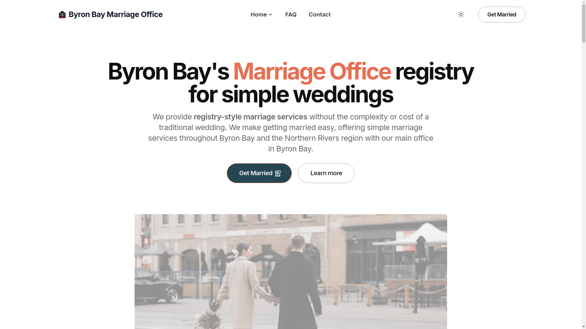 website screenshot of https://byronbaymarriageoffice.pages.dev/