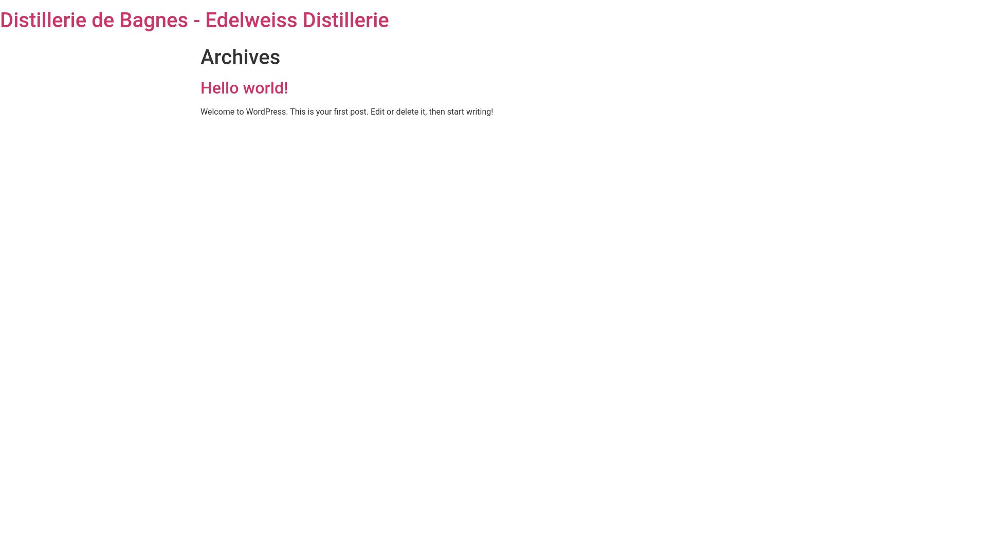 website screenshot of https://distillerie-de-bagnes.ch/