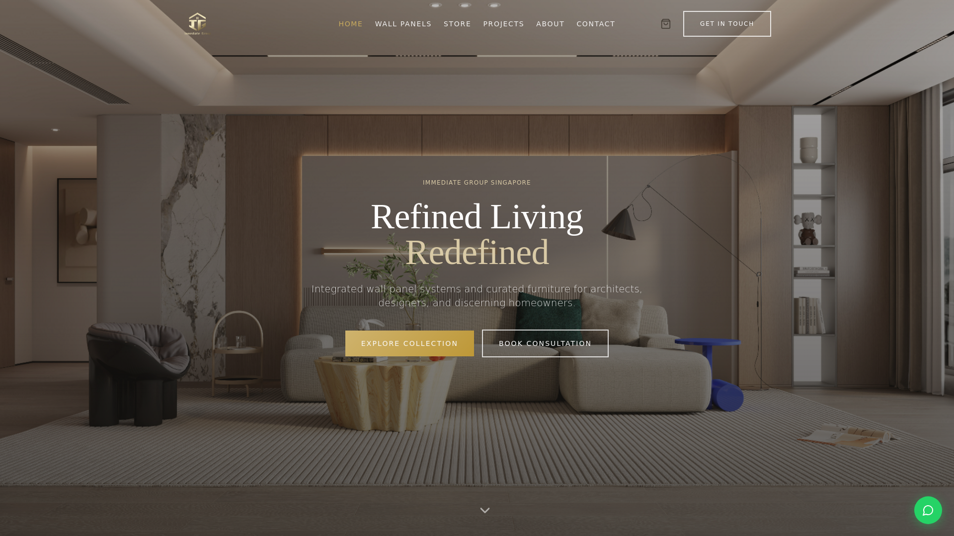 website screenshot of https://immediategroup.sg
