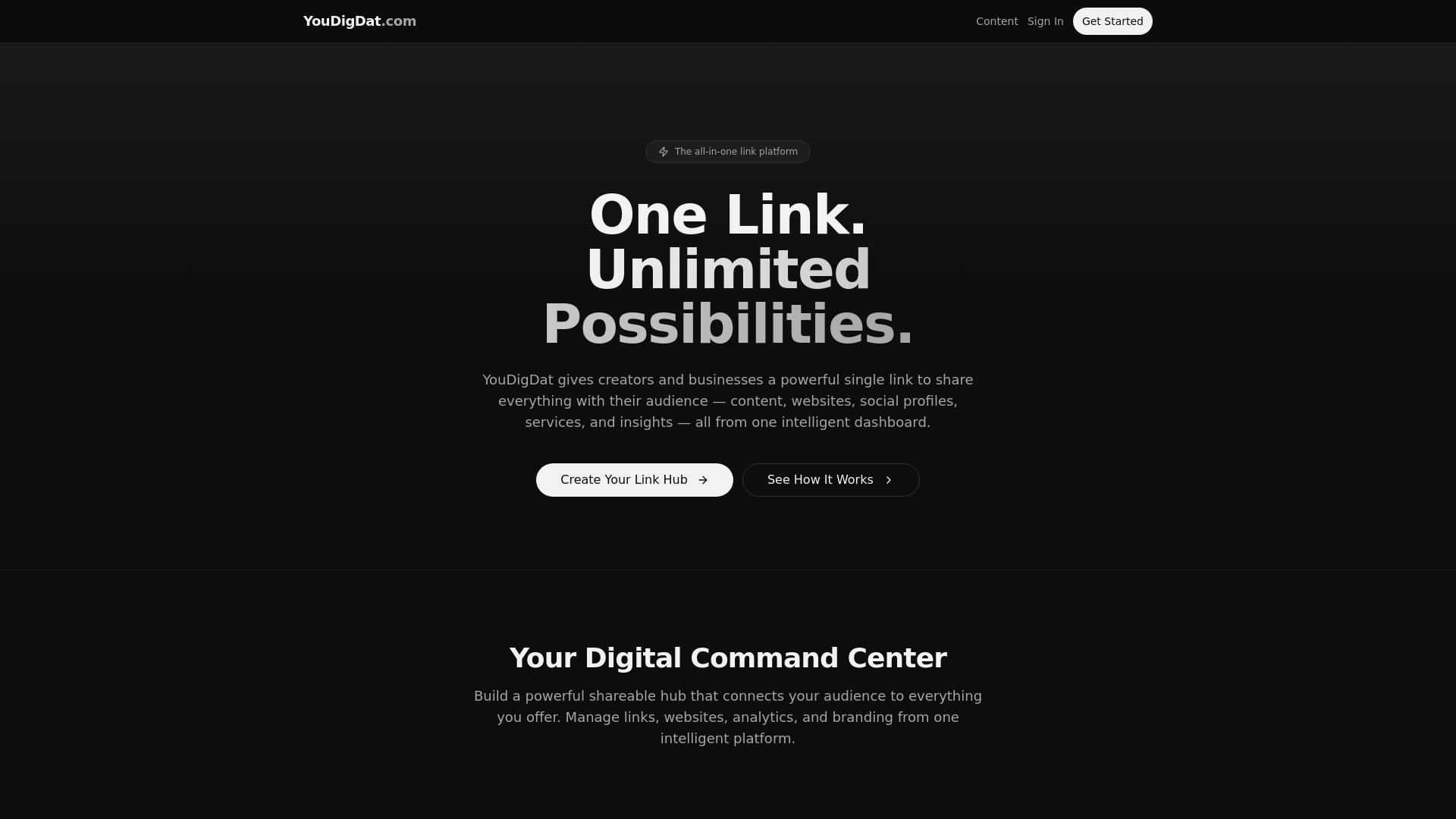 website screenshot of https://youdigdat.com/