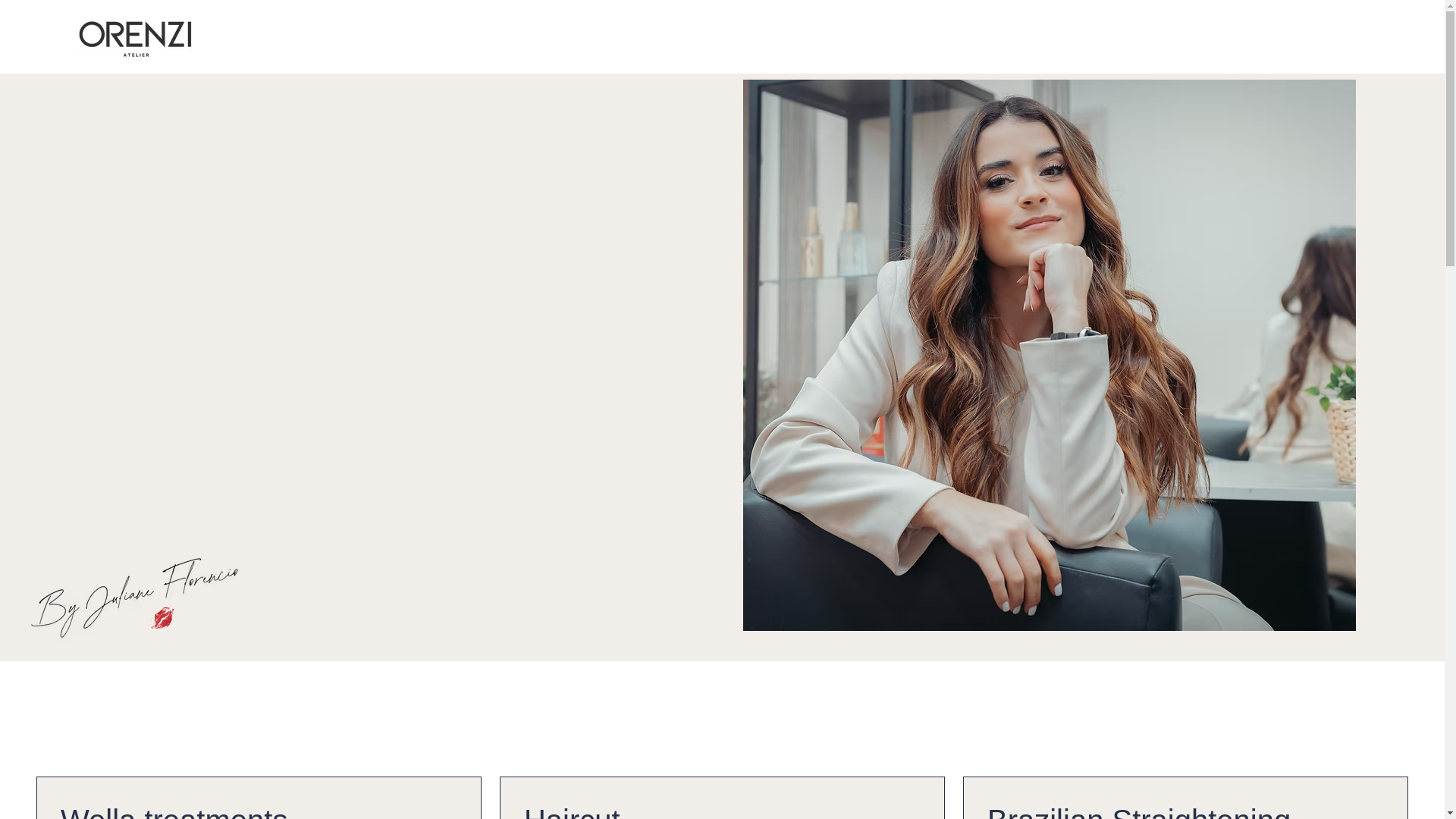 website screenshot of https://orenziatelier.com/