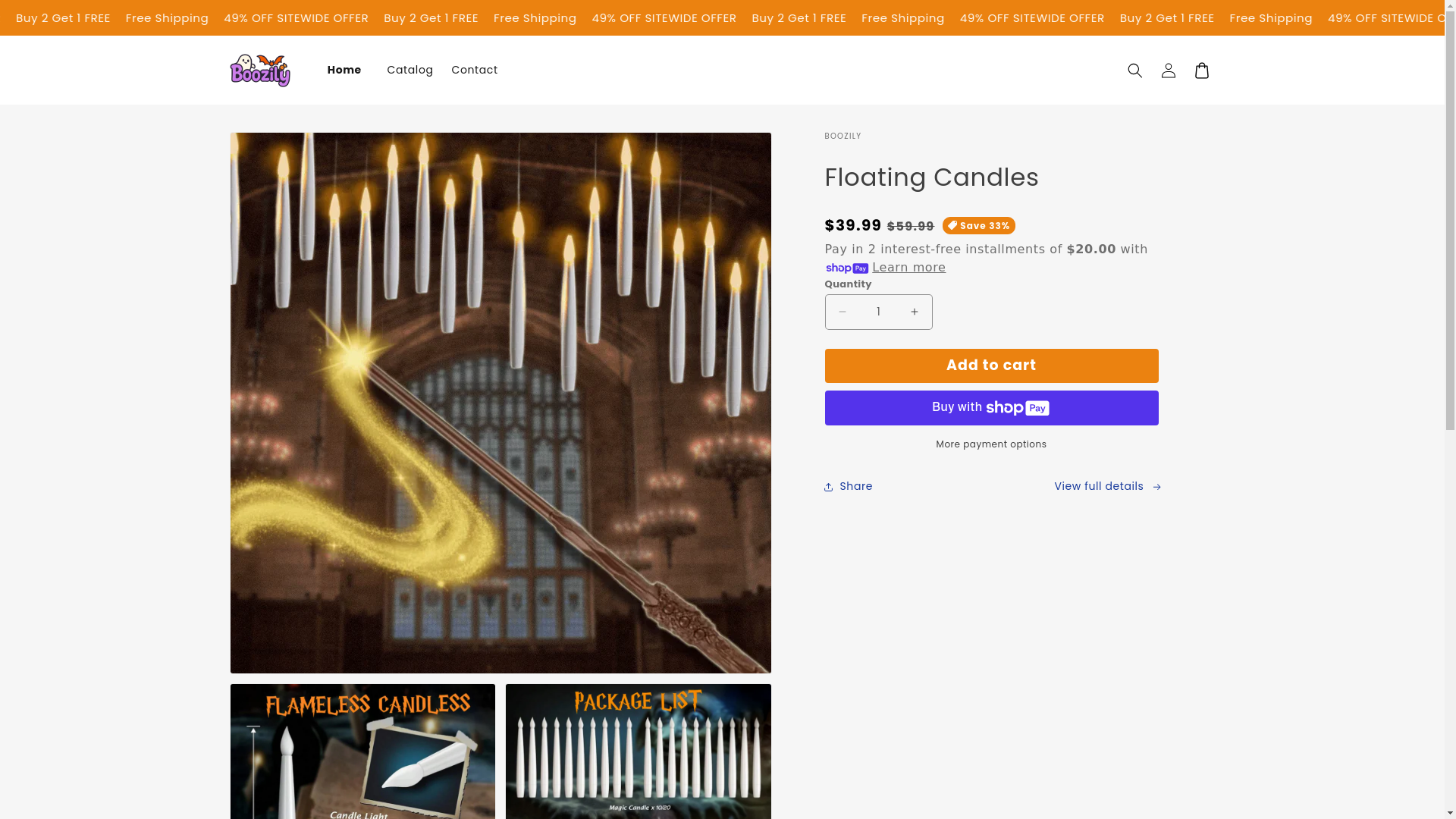 website screenshot of https://boozily.store/