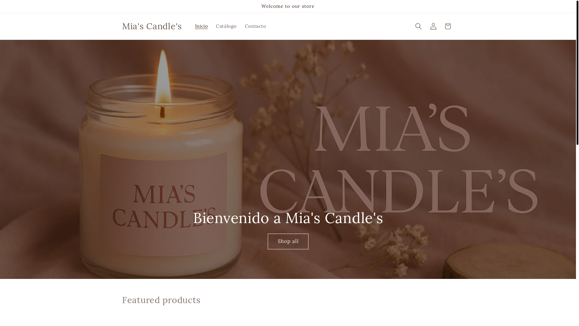 website screenshot of https://miascandlesmc.com/
