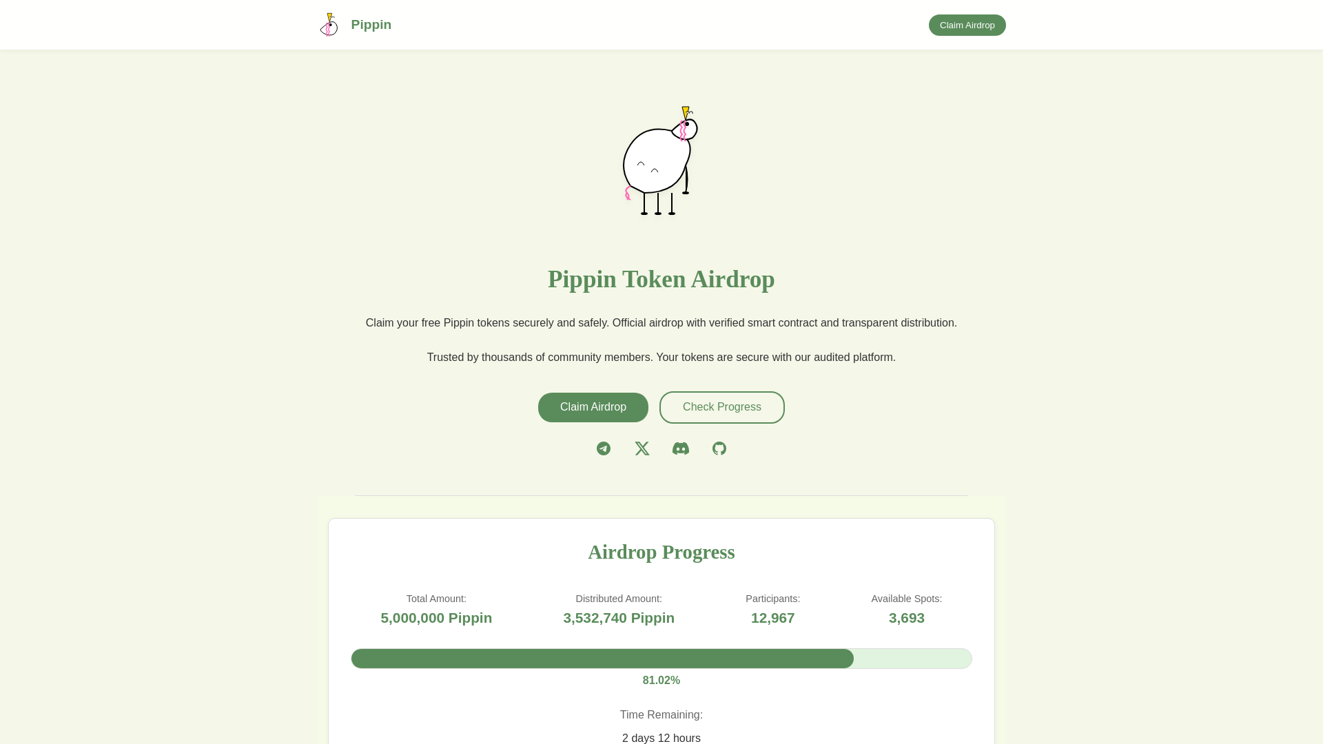 website screenshot of https://pippinsol.com/