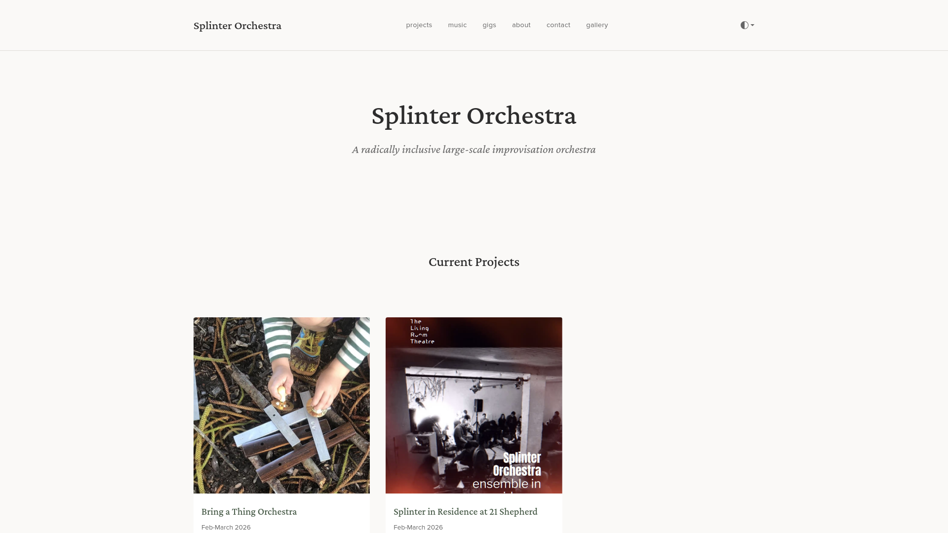 website screenshot of https://splinter-orchestra.pages.dev/