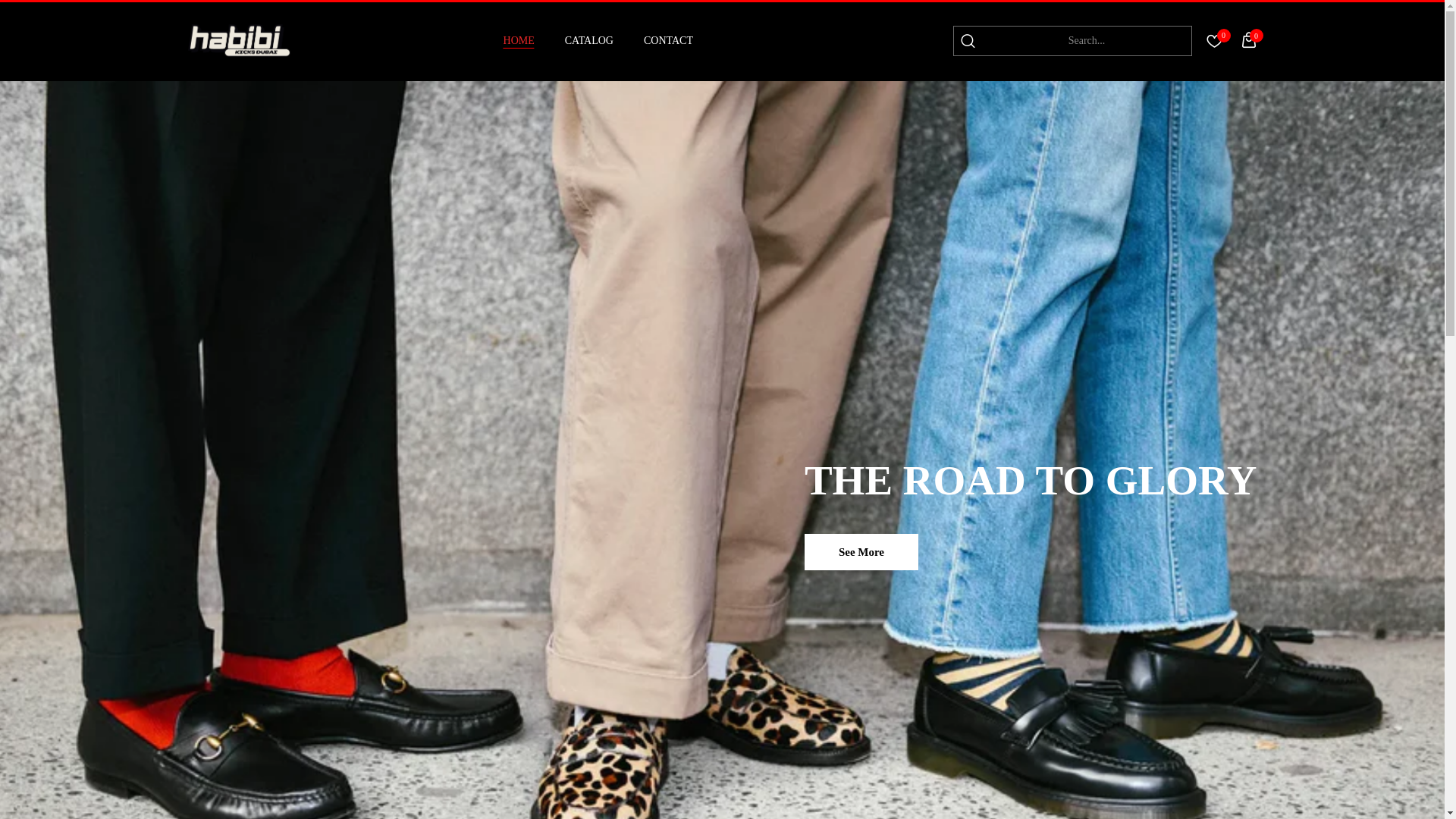 website screenshot of https://habibikicks.store/