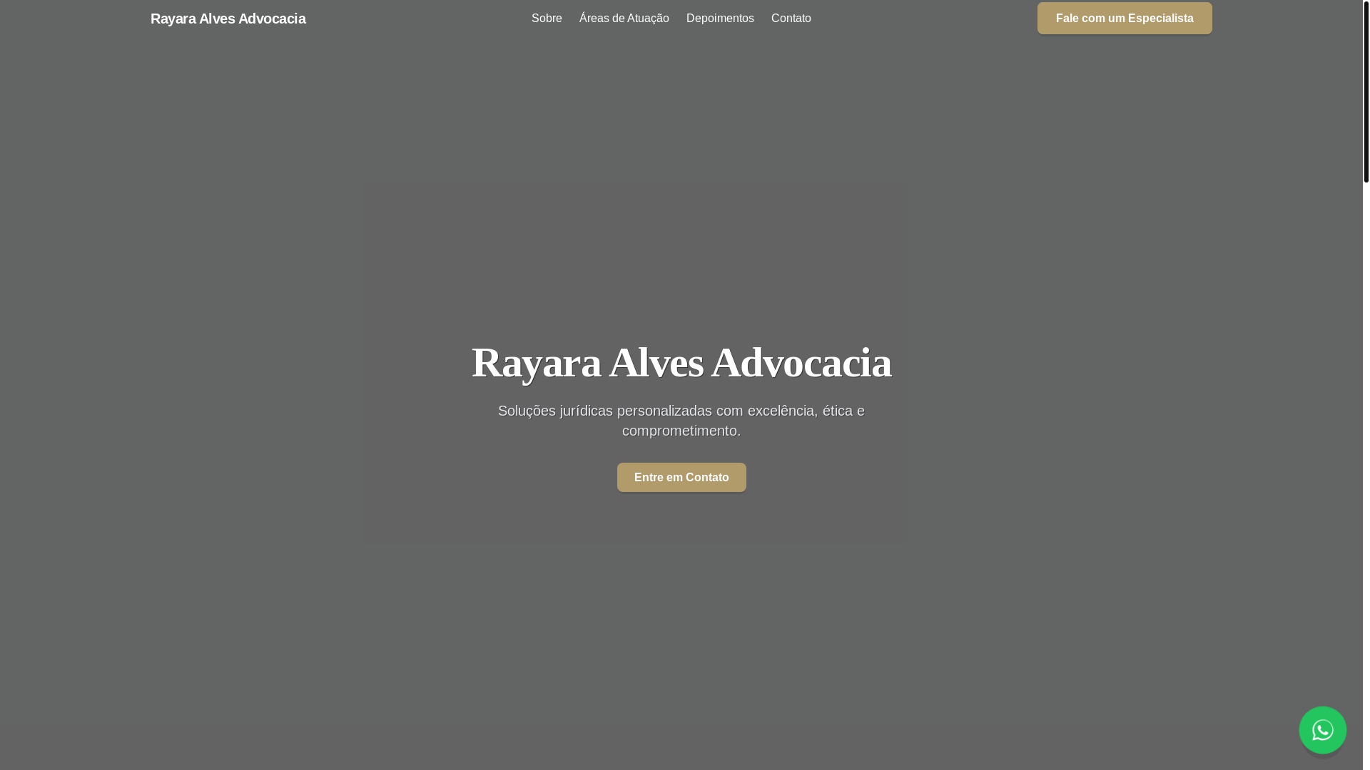 website screenshot of https://rayaraalves.adv.br/