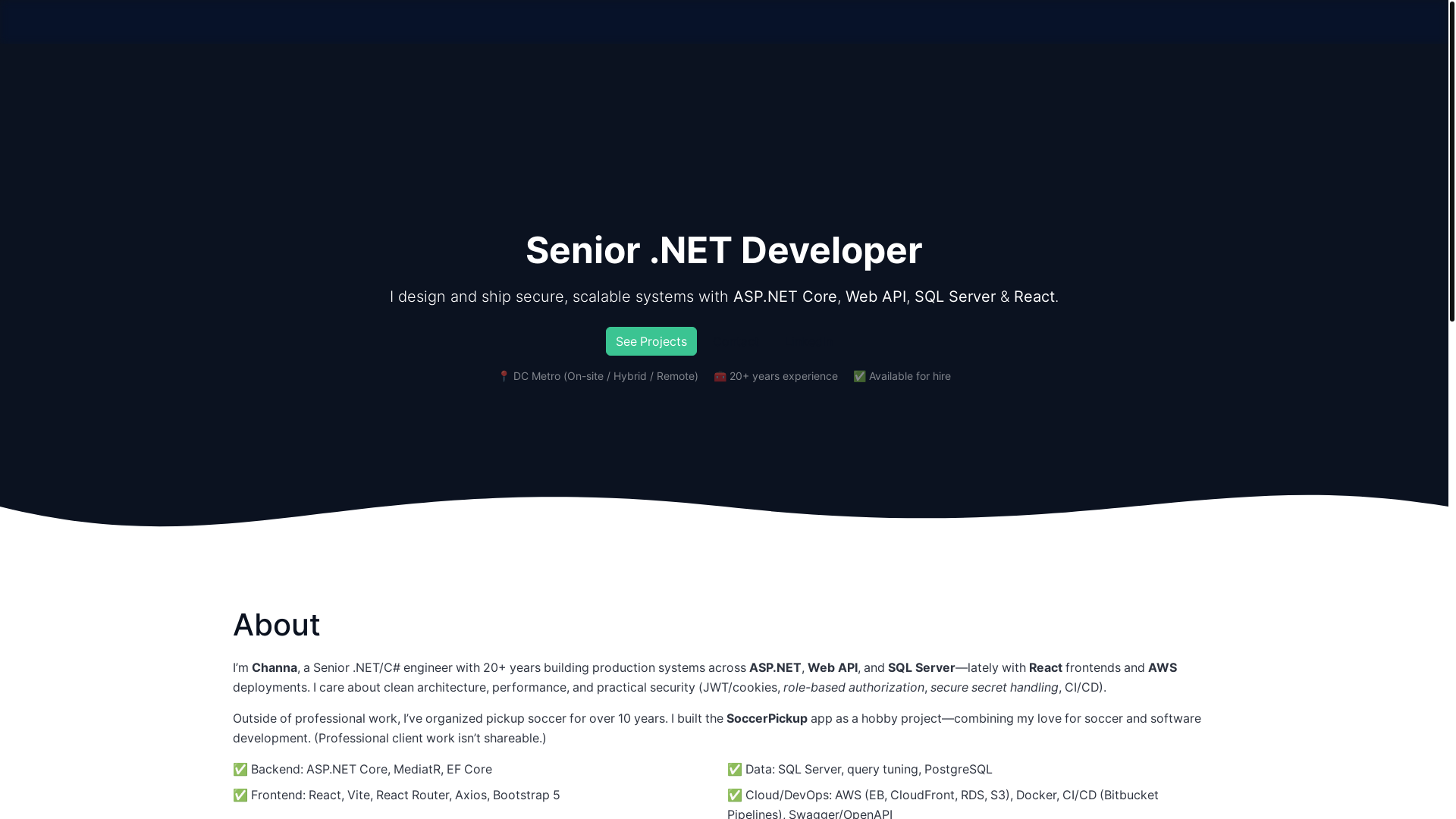 website screenshot of https://channahq-site.pages.dev/