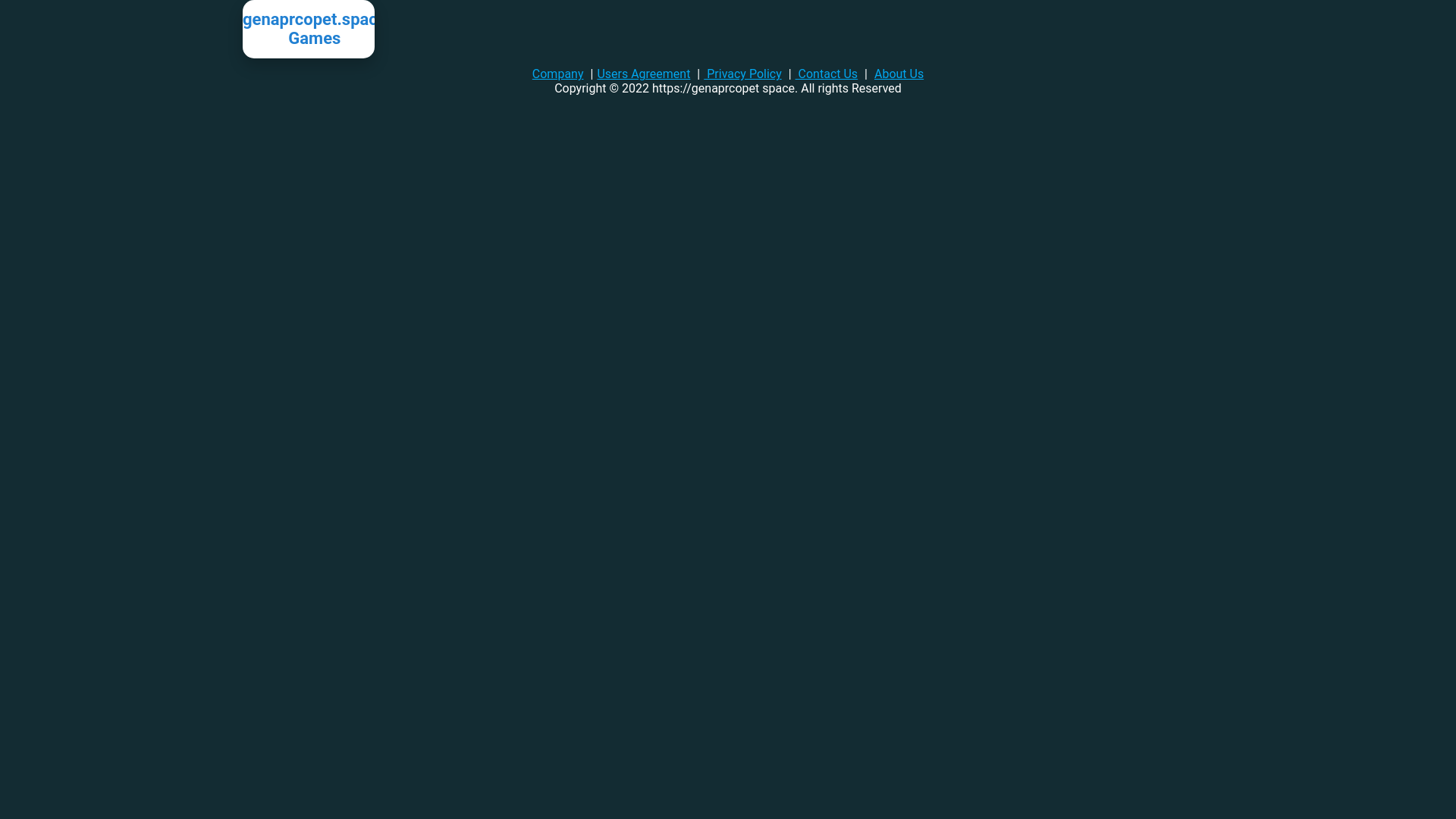 website screenshot of https://genaprcopet.space/