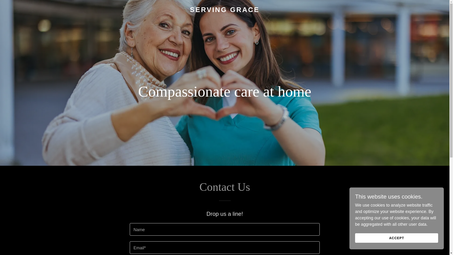 website screenshot of https://servinggraceokc.com/