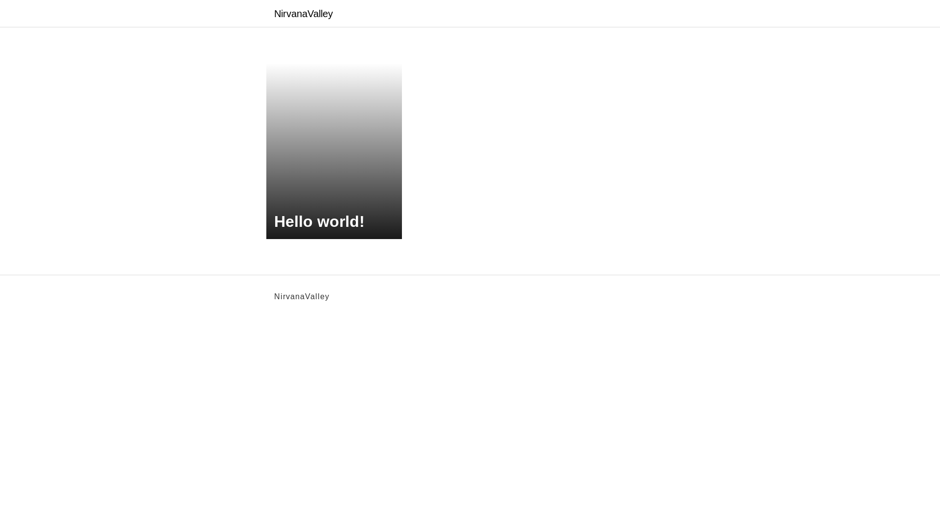website screenshot of https://nirvanavalley.be/