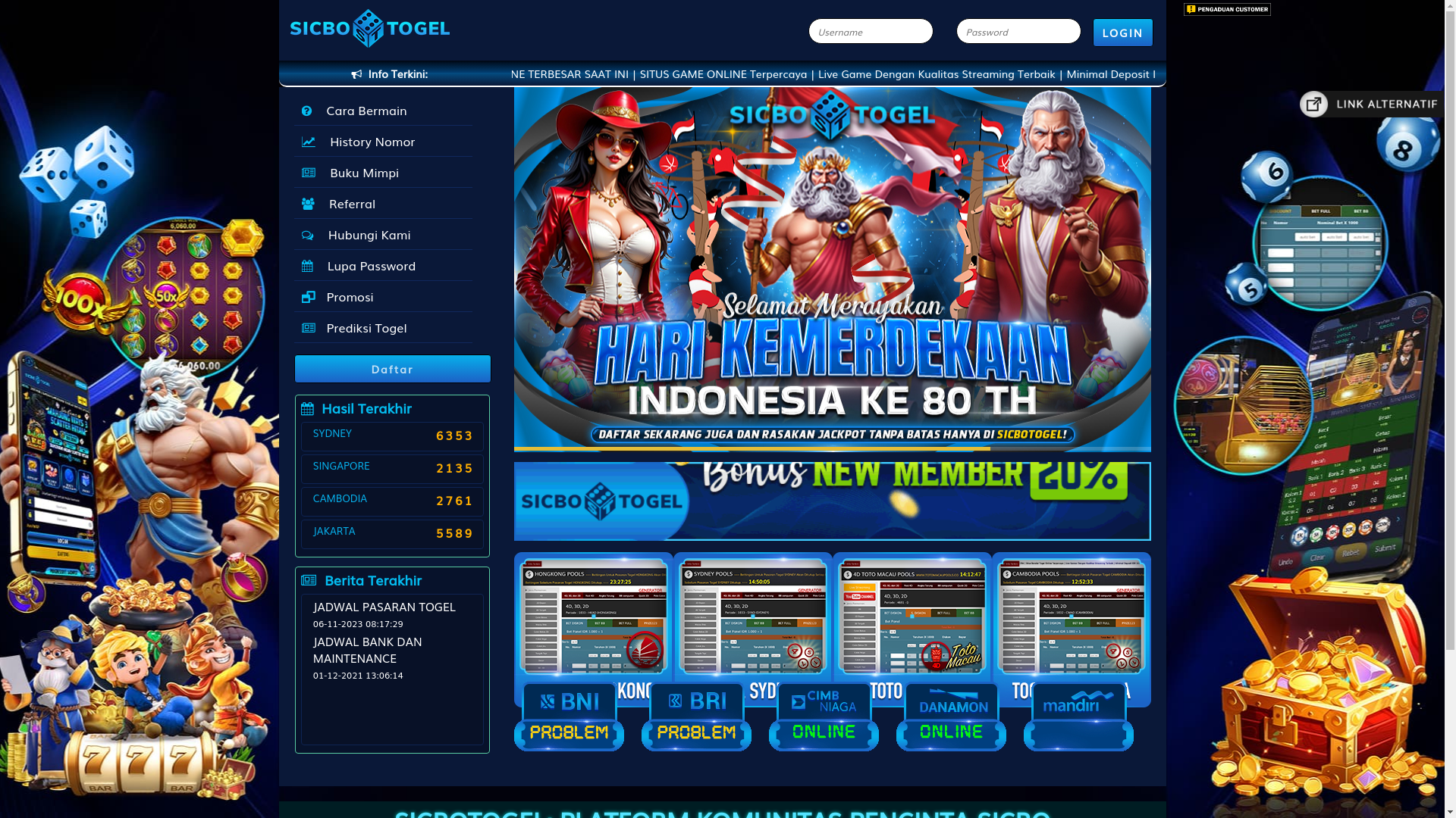 website screenshot of https://sicbotglnyelam.com/