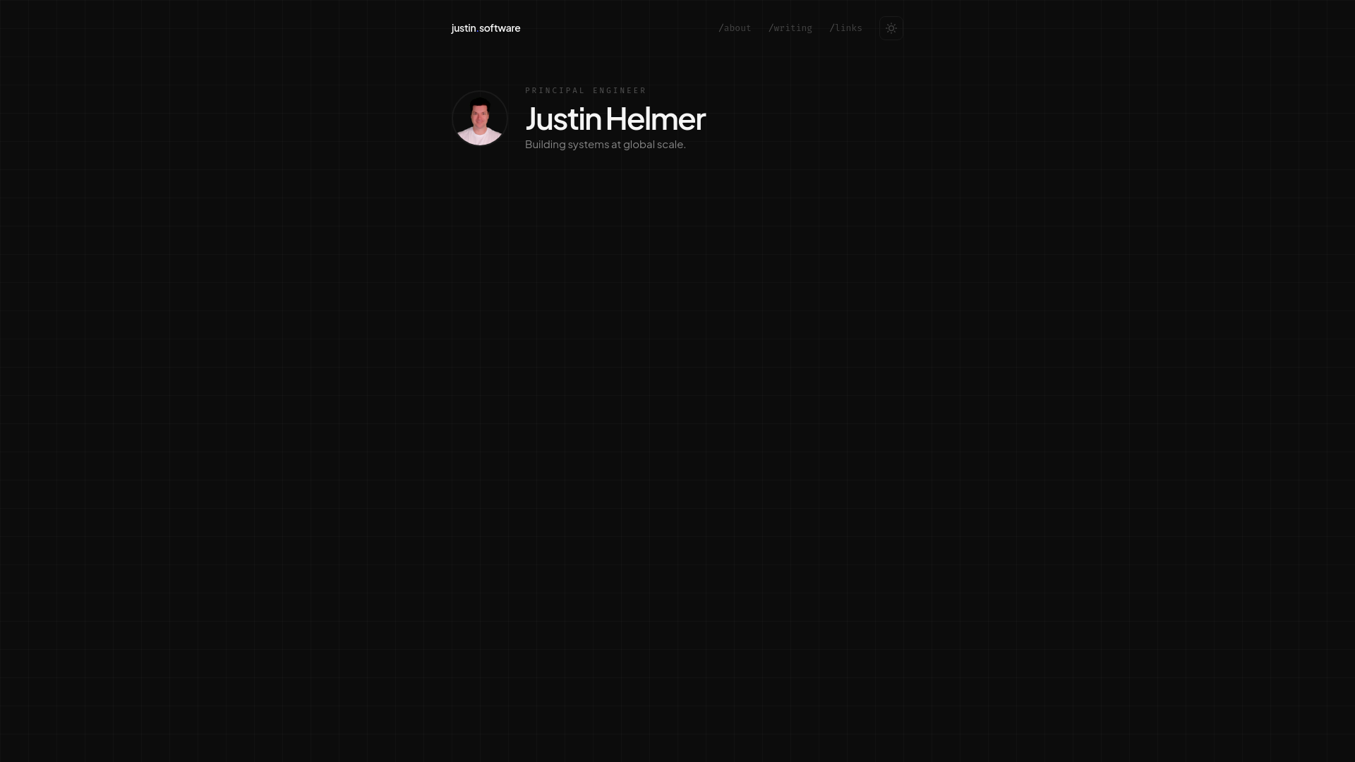 website screenshot of https://justin-software.pages.dev/