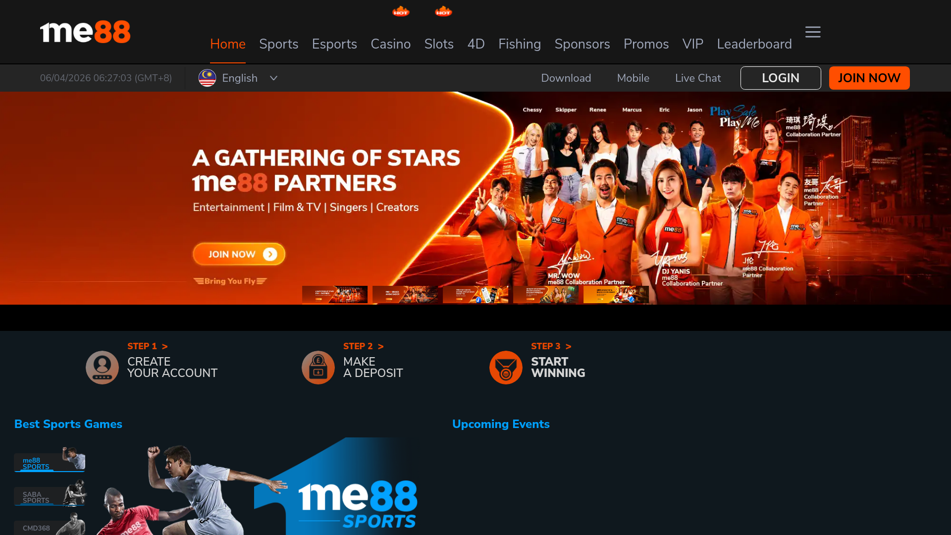 website screenshot of https://me88cckiss.com/