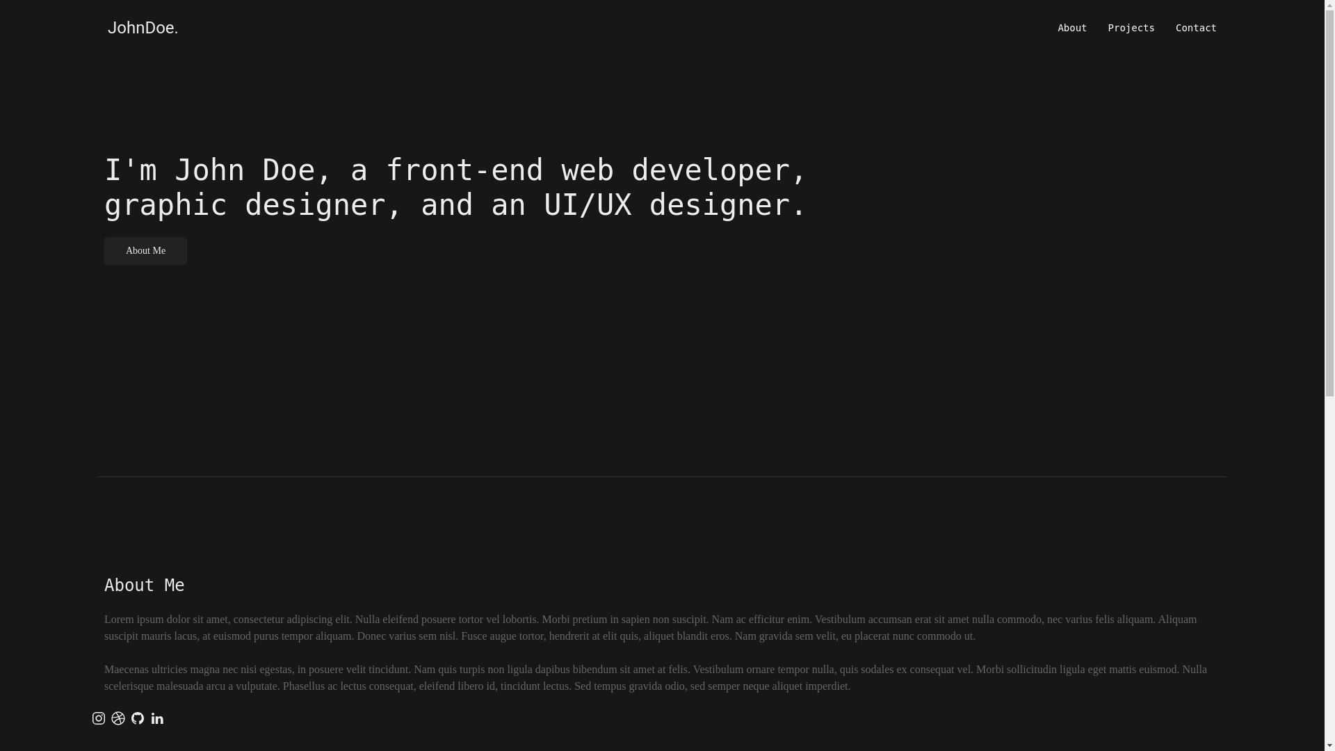 website screenshot of https://ryanlyons.dev/