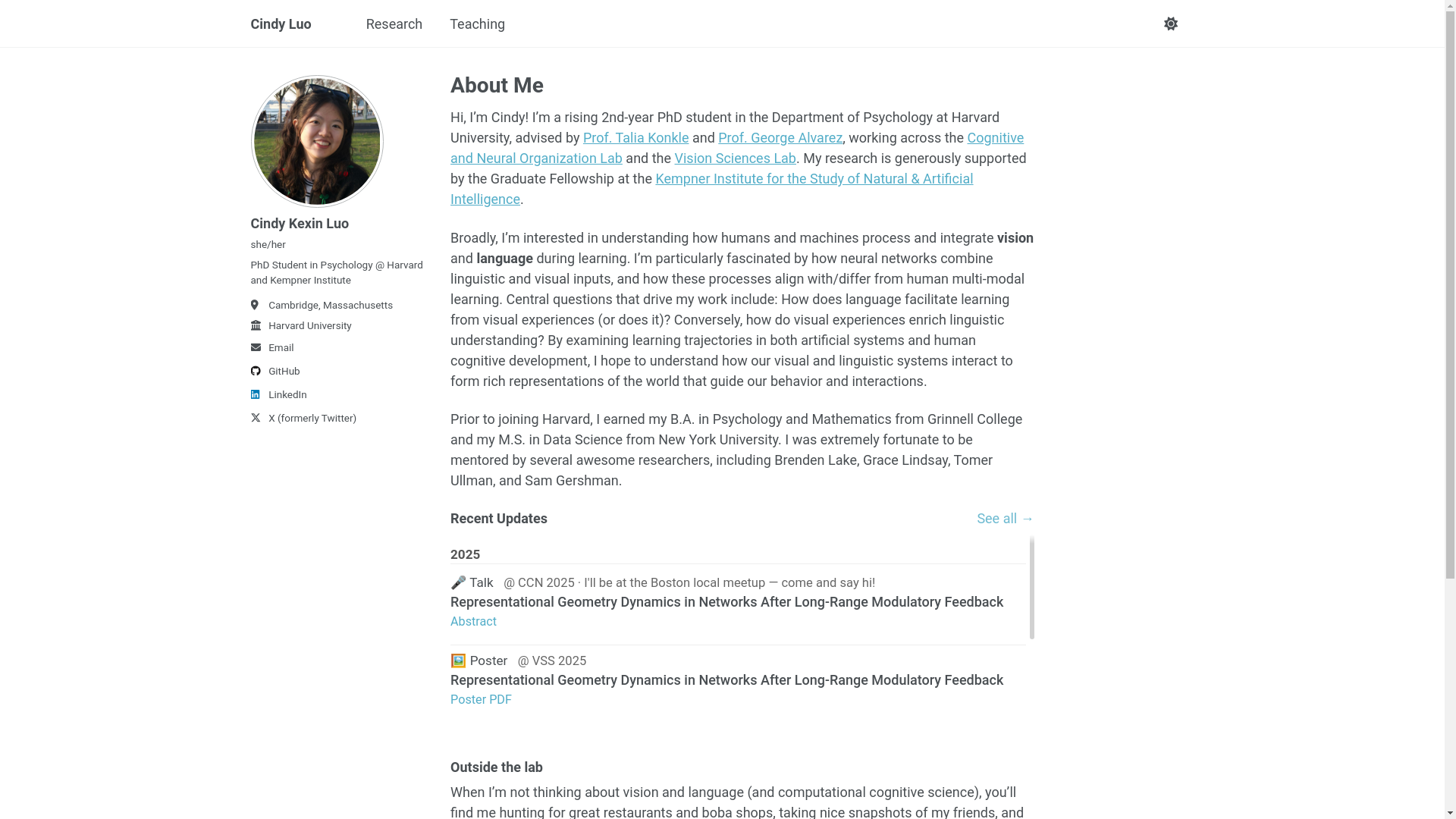 website screenshot of https://cindyluo-site.pages.dev/