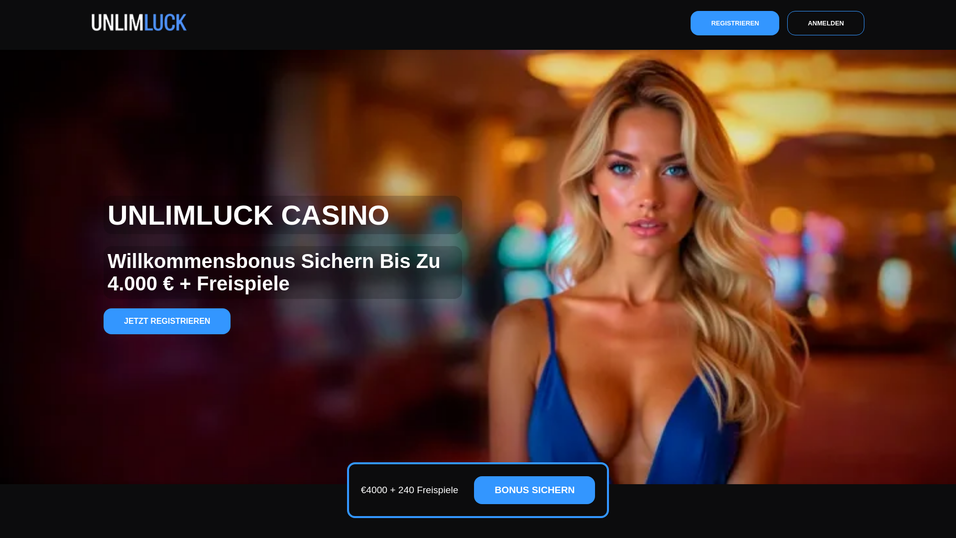 website screenshot of https://unlim-luck-de.pages.dev/