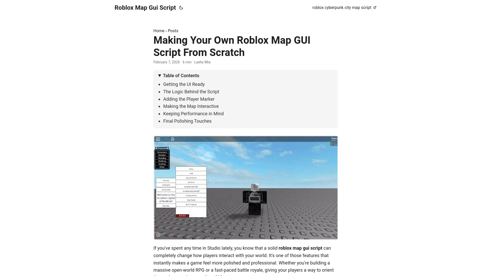 website screenshot of https://roblox-map-gui-script.pages.dev/