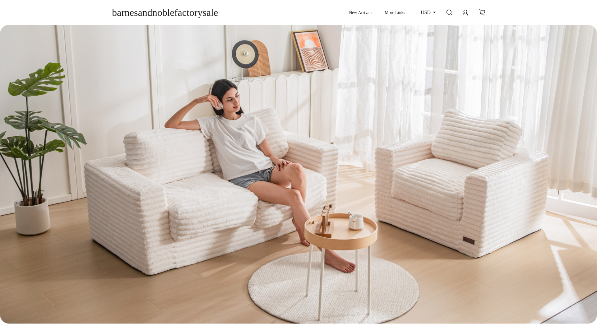 website screenshot of https://barnesandnoblefactorysale.com/