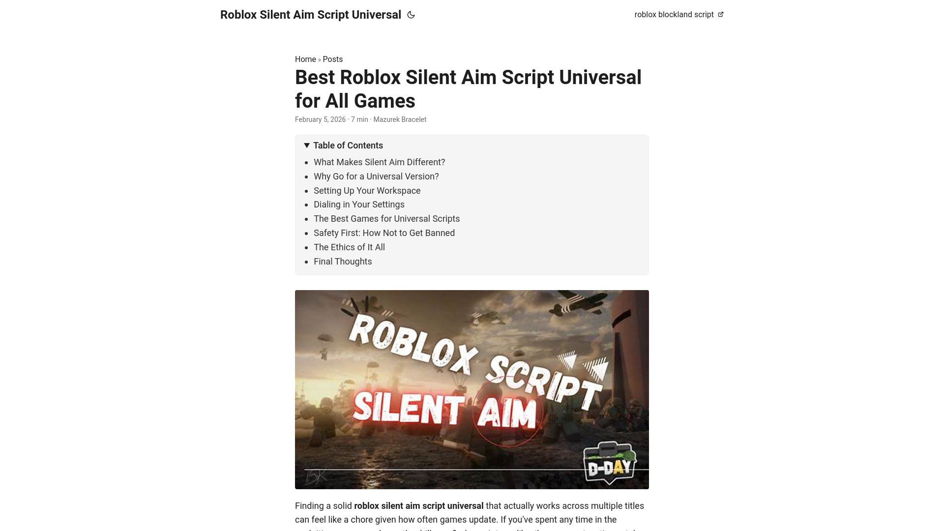 website screenshot of https://roblox-silent-aim-script-universal.pages.dev/