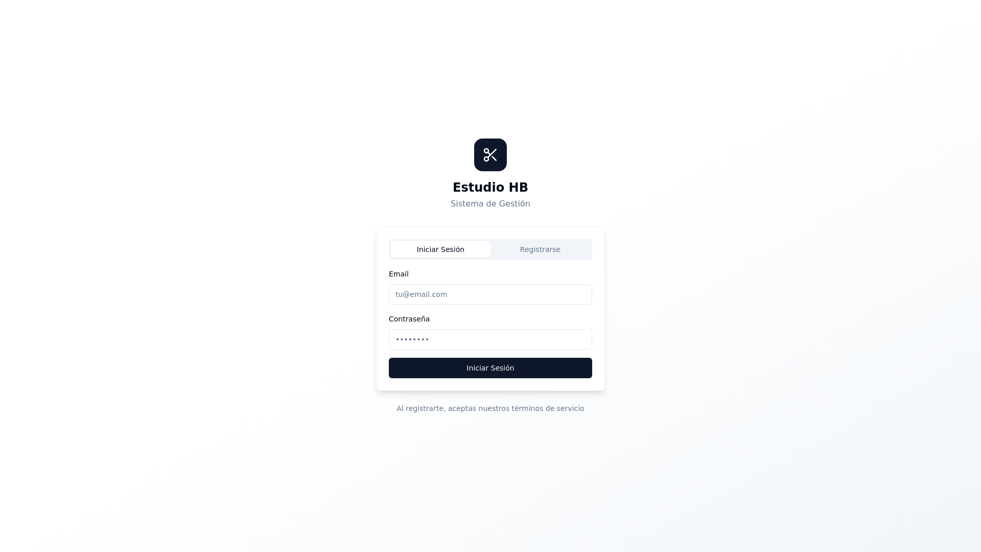 website screenshot of https://estudiohbok.com/