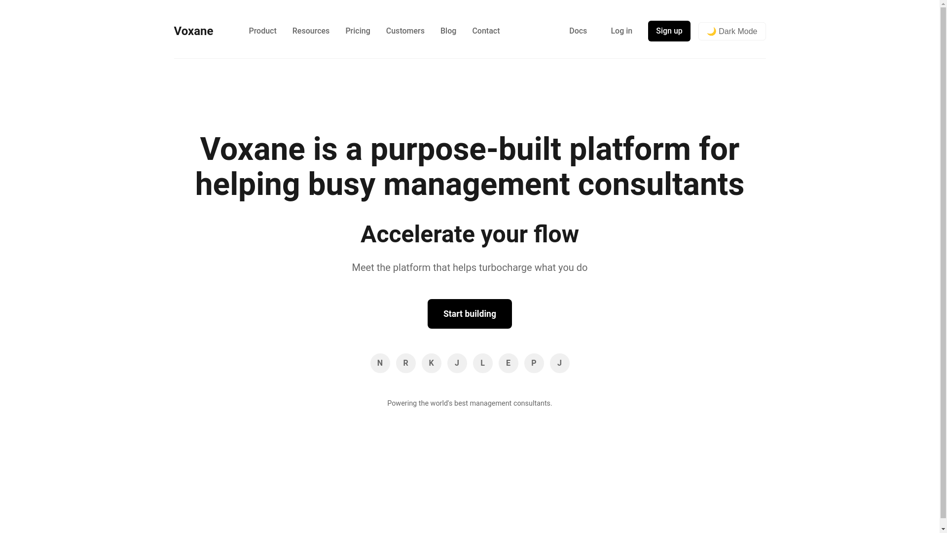website screenshot of https://voxane-web.pages.dev/