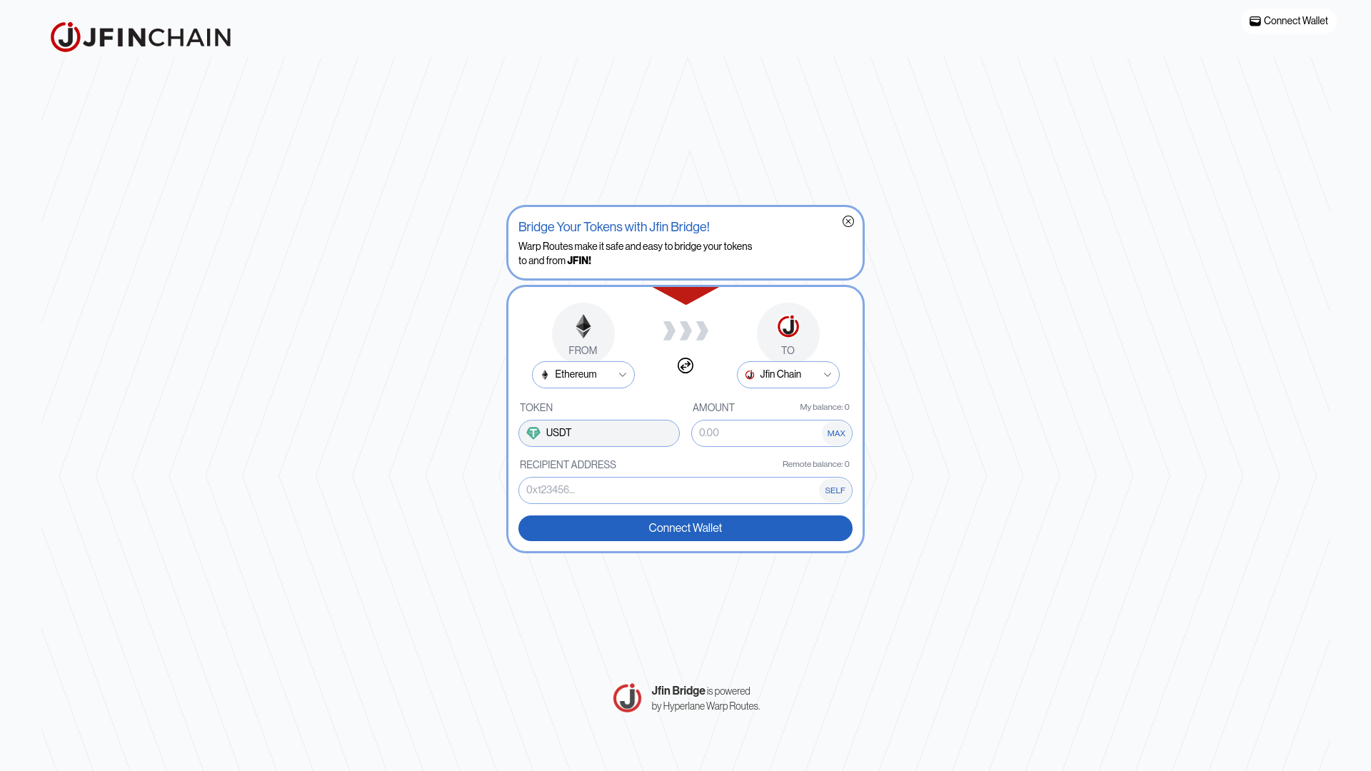 website screenshot of https://test-jfin-bridge.pages.dev/