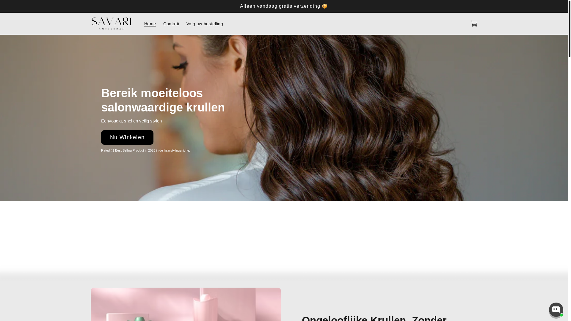 website screenshot of https://savariamsterdam.com/