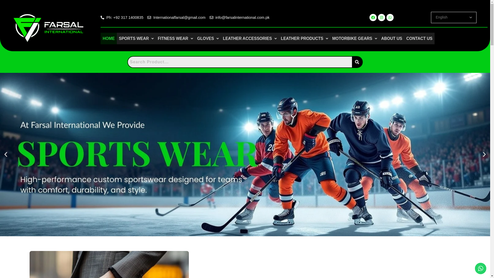 website screenshot of https://farsalinternational.com/