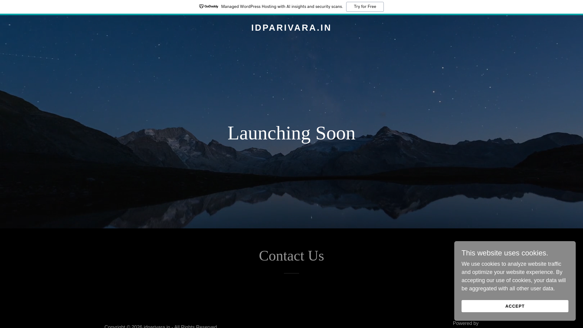 website screenshot of https://idparivara.in/