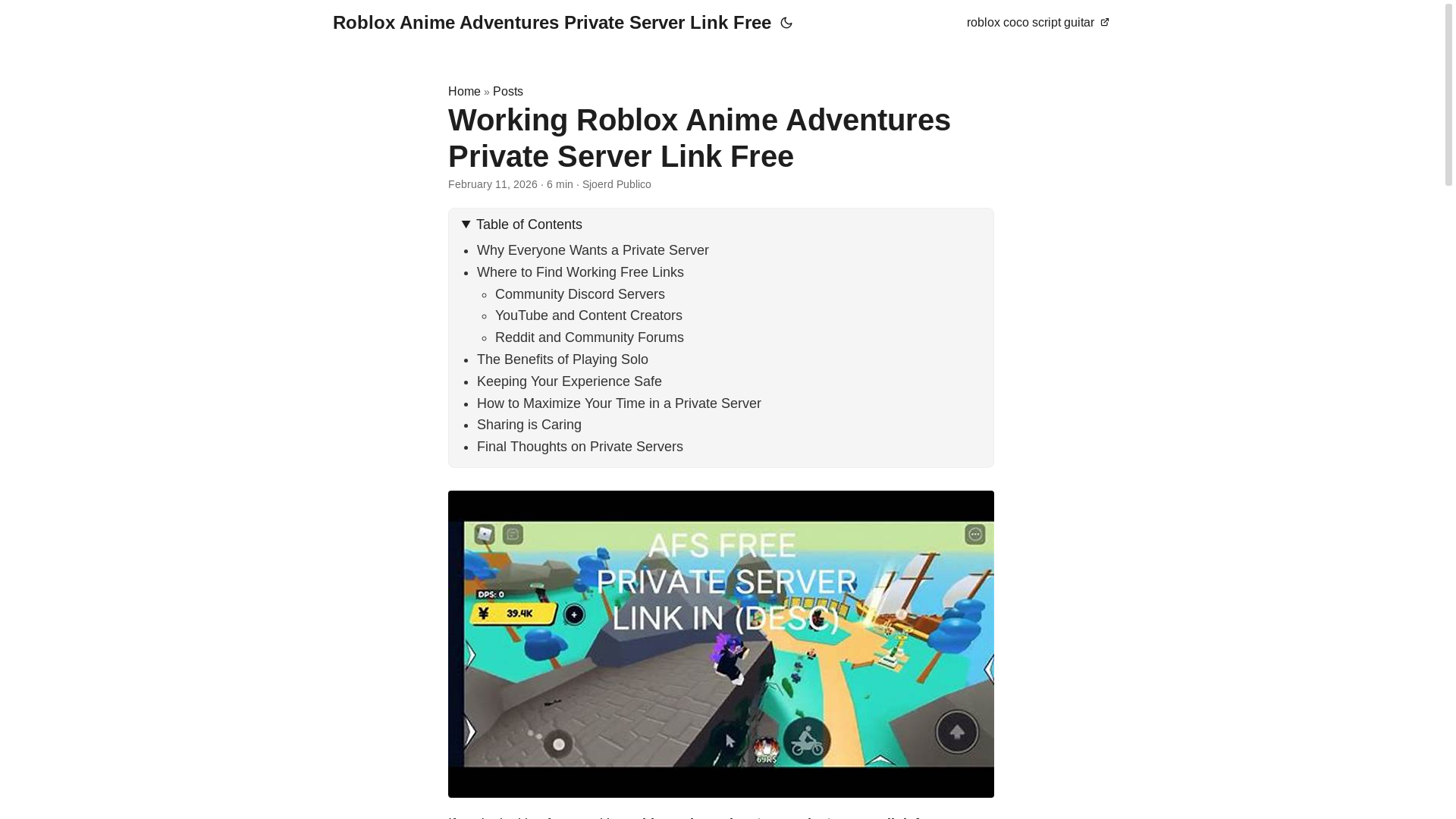 website screenshot of https://roblox-anime-adventures-private-server-link-free.pages.dev/