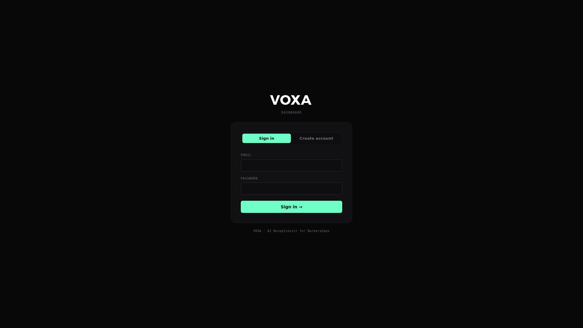 website screenshot of https://voxa-monorepo-7vo.pages.dev/