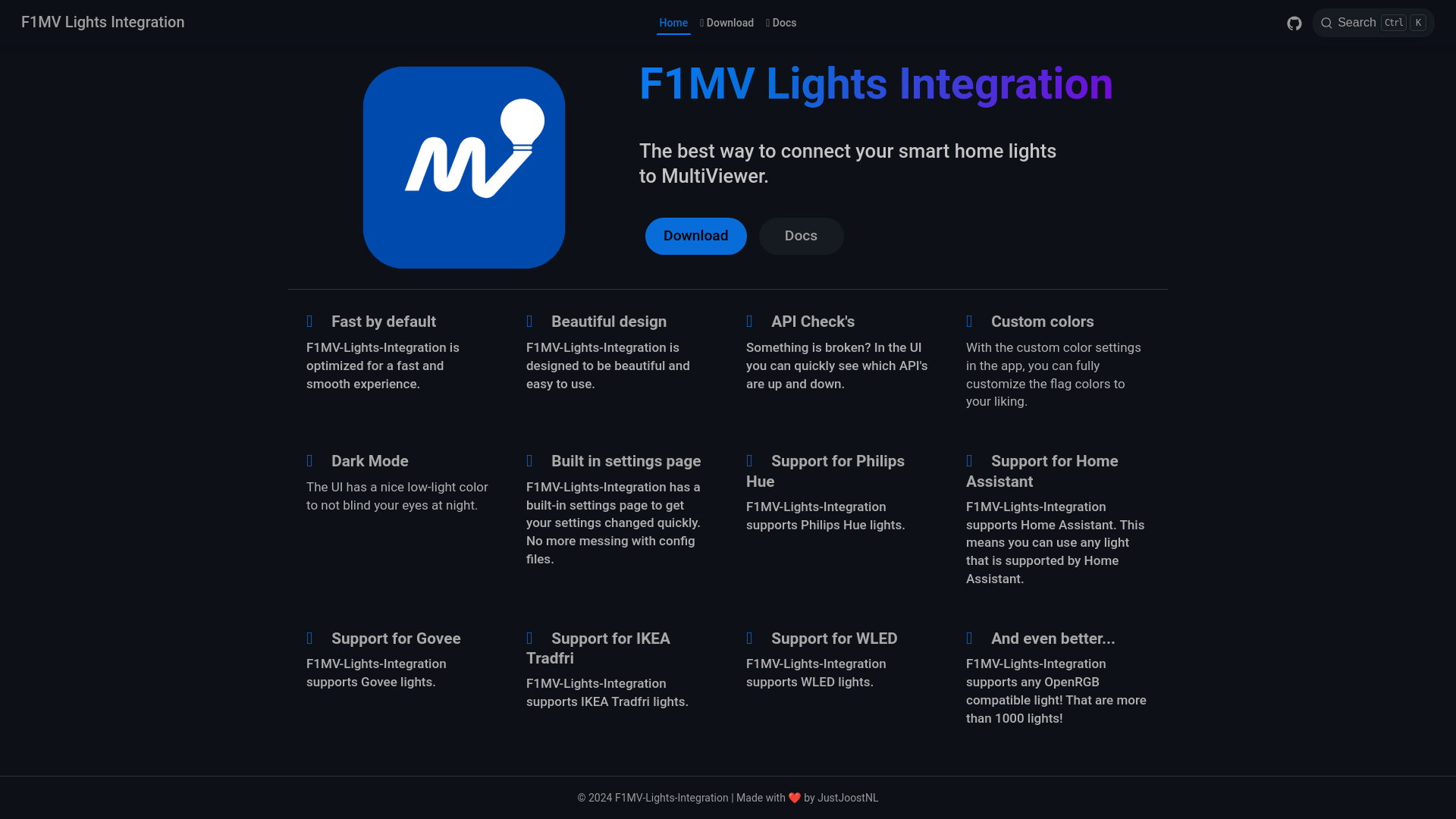 website screenshot of https://f1mv-lights-integration-website.pages.dev/