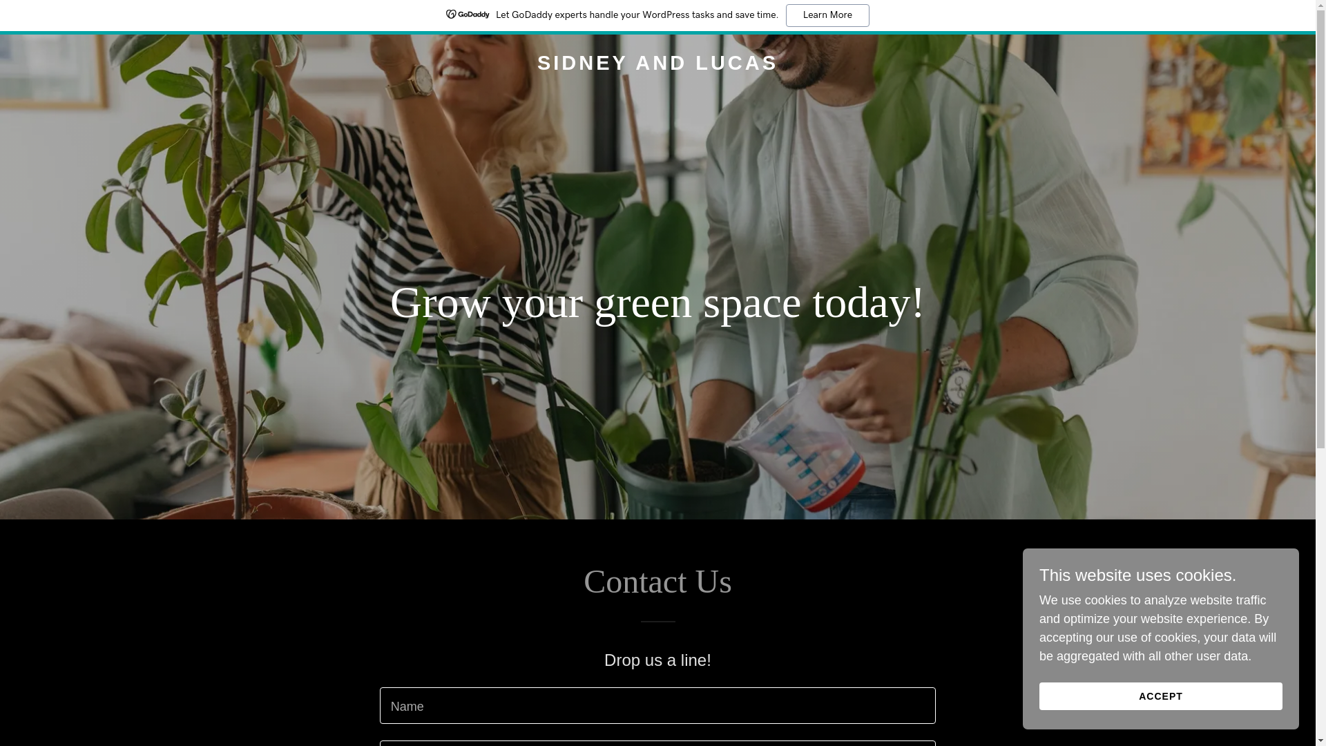 website screenshot of https://sidneyandlucas.com/