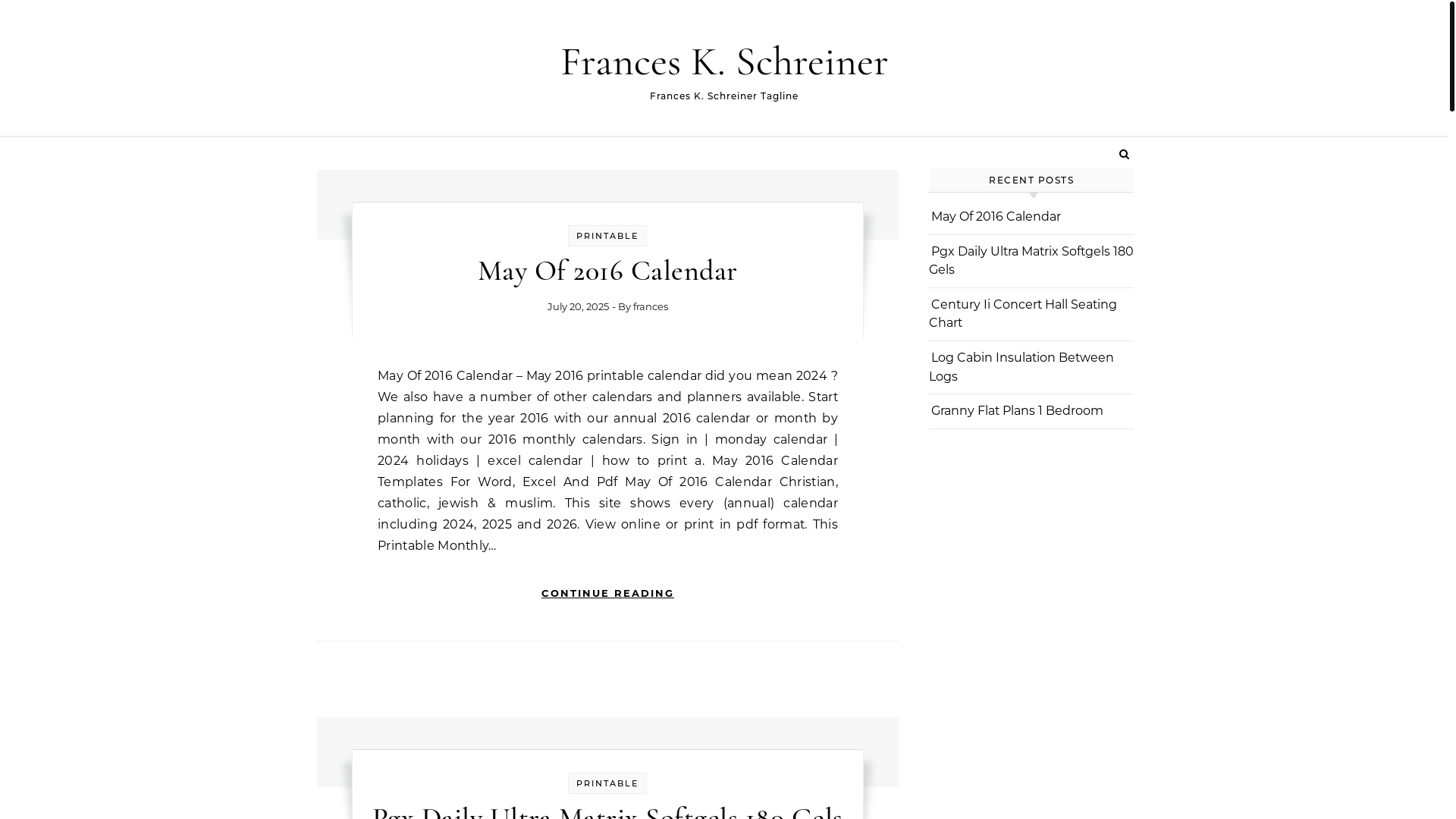 website screenshot of https://franceskschreiner.pages.dev/