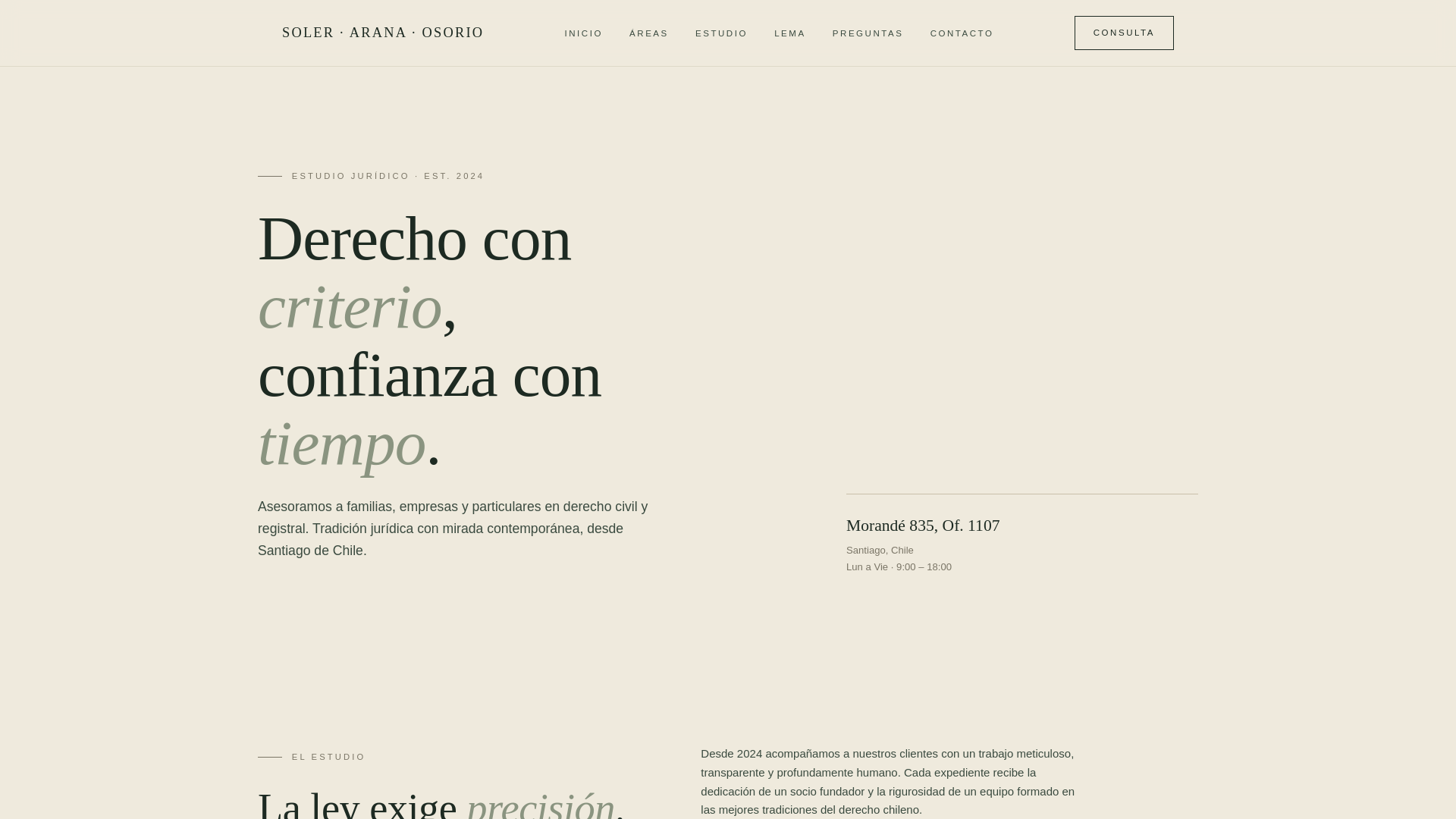 website screenshot of https://estudiosao.cl/