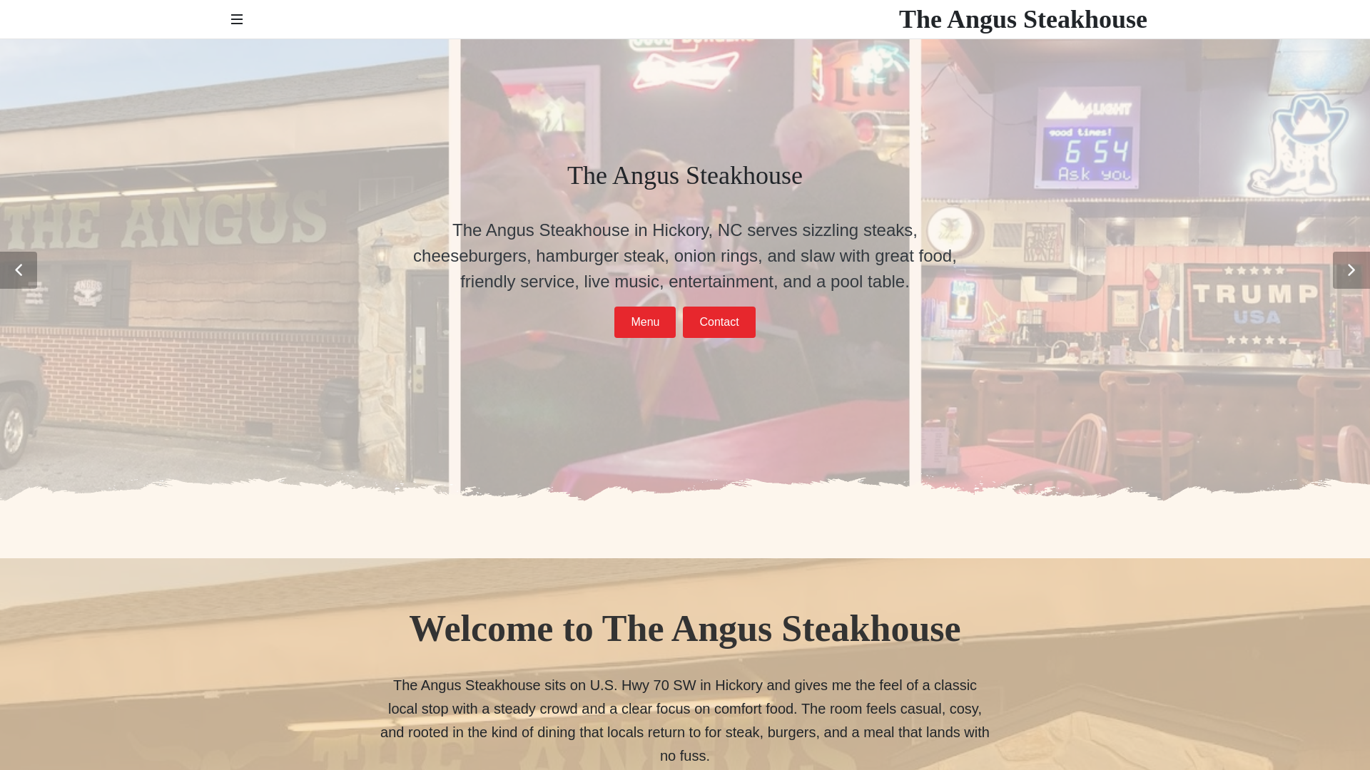 website screenshot of https://theangussteakhouse.shop