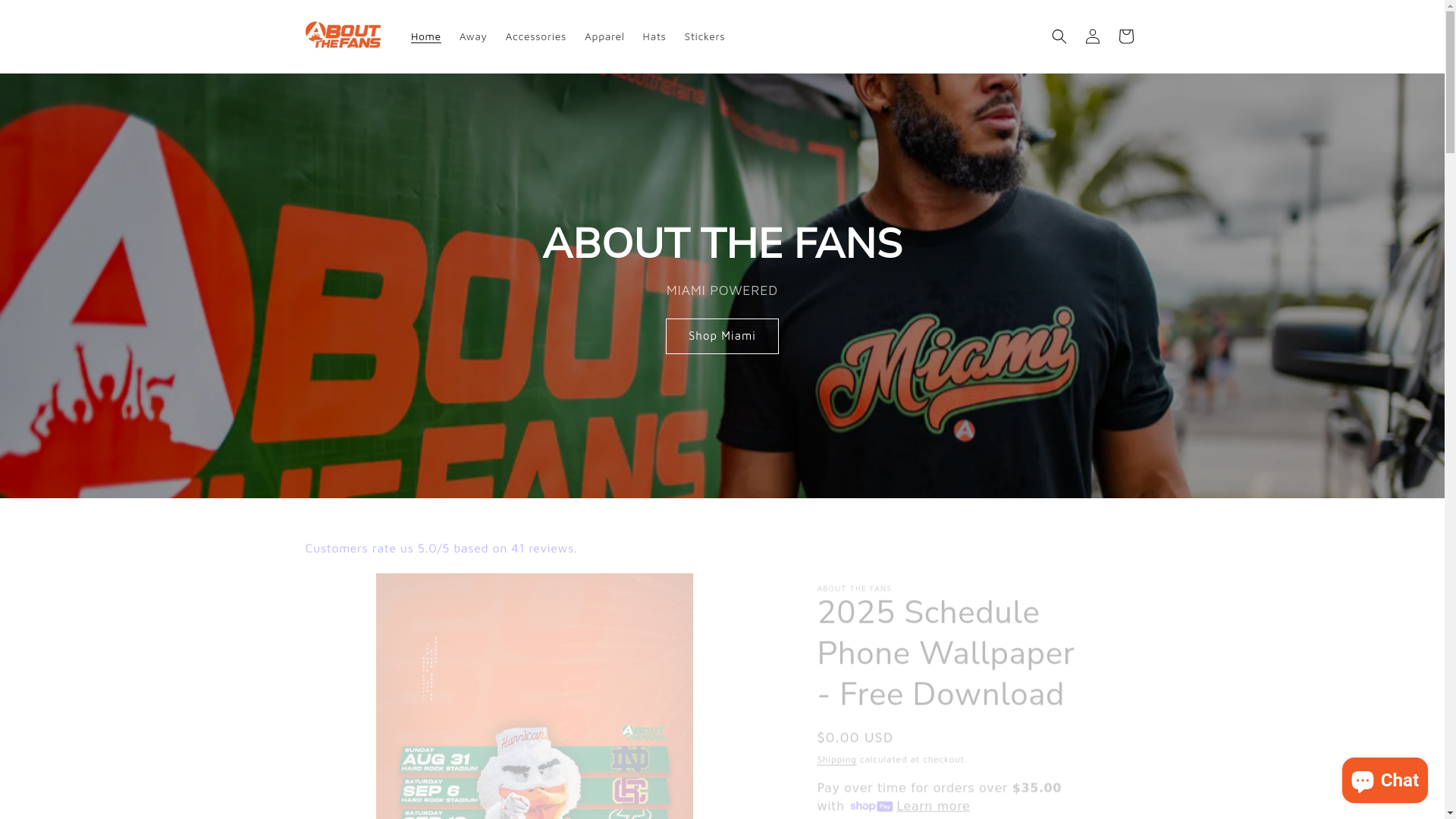 website screenshot of https://aboutthe.fans/