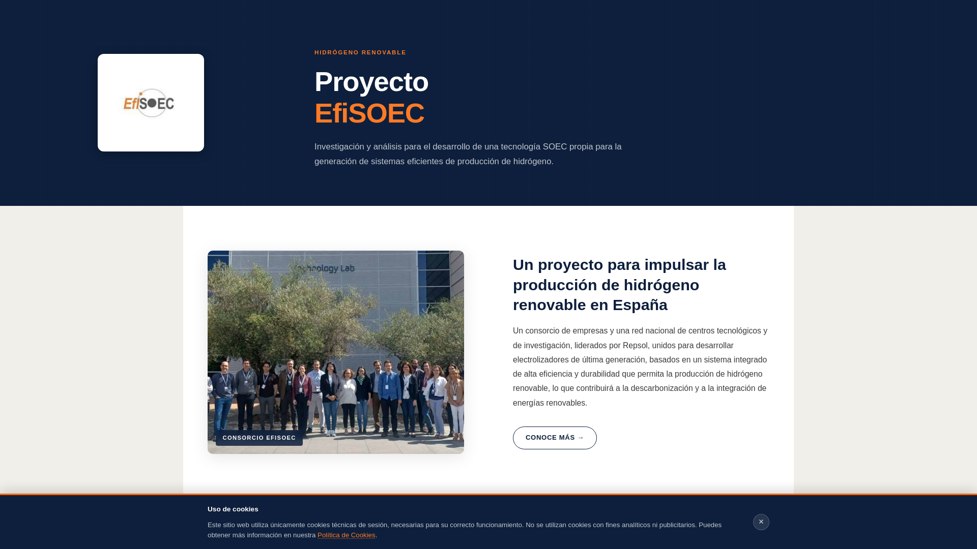 website screenshot of https://proyecto-efisoec.com/