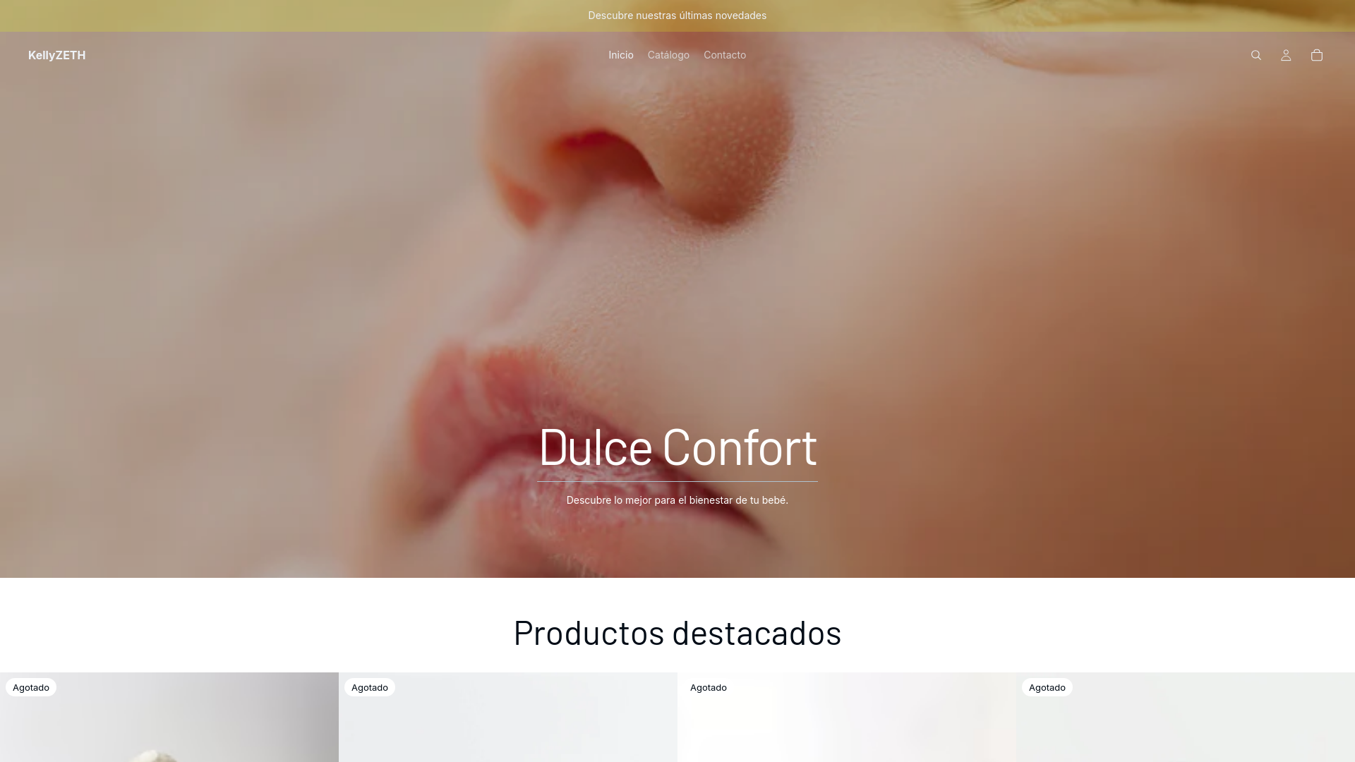 website screenshot of https://dulceconfort.com/