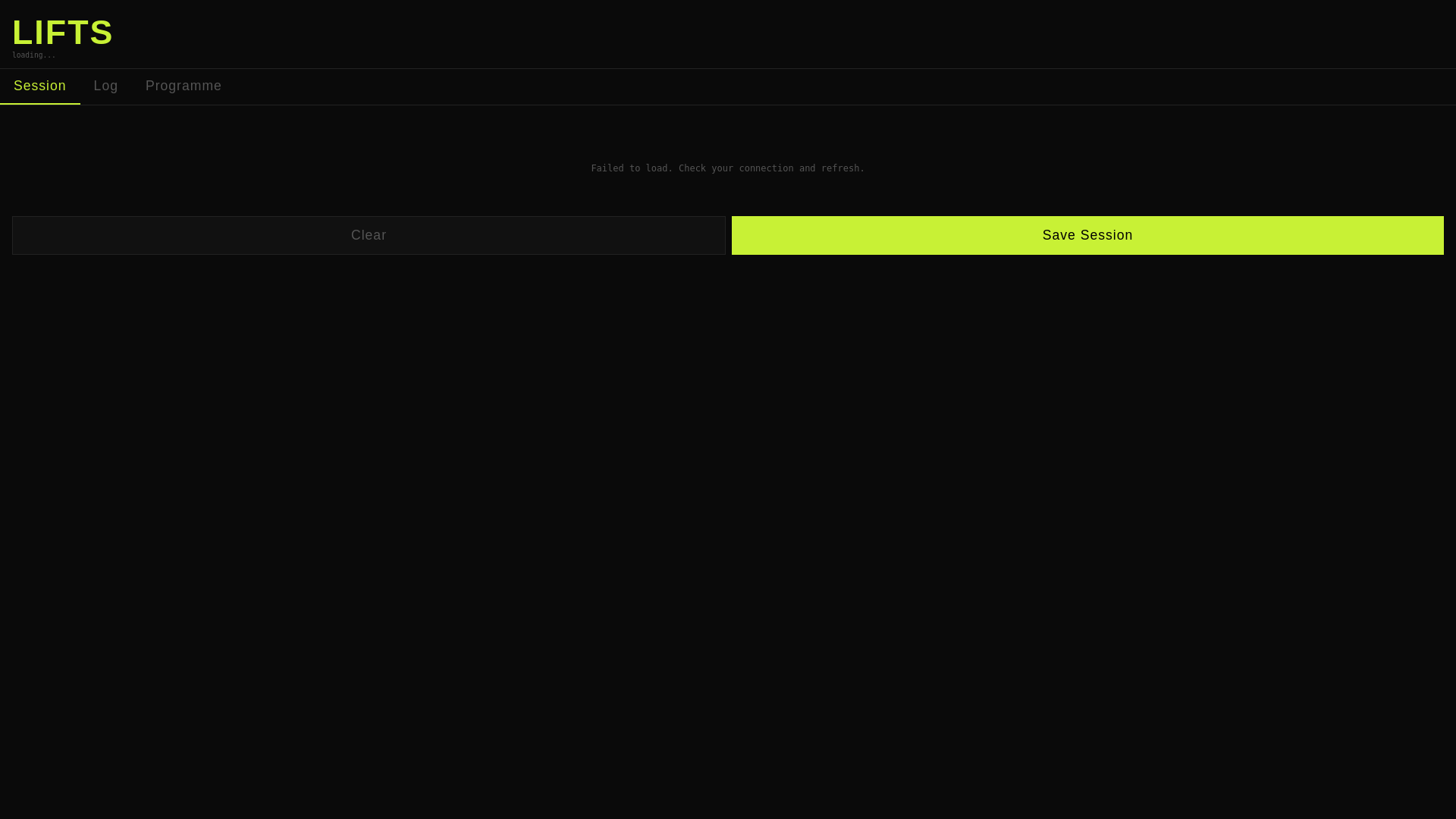website screenshot of https://lifts.pages.dev/