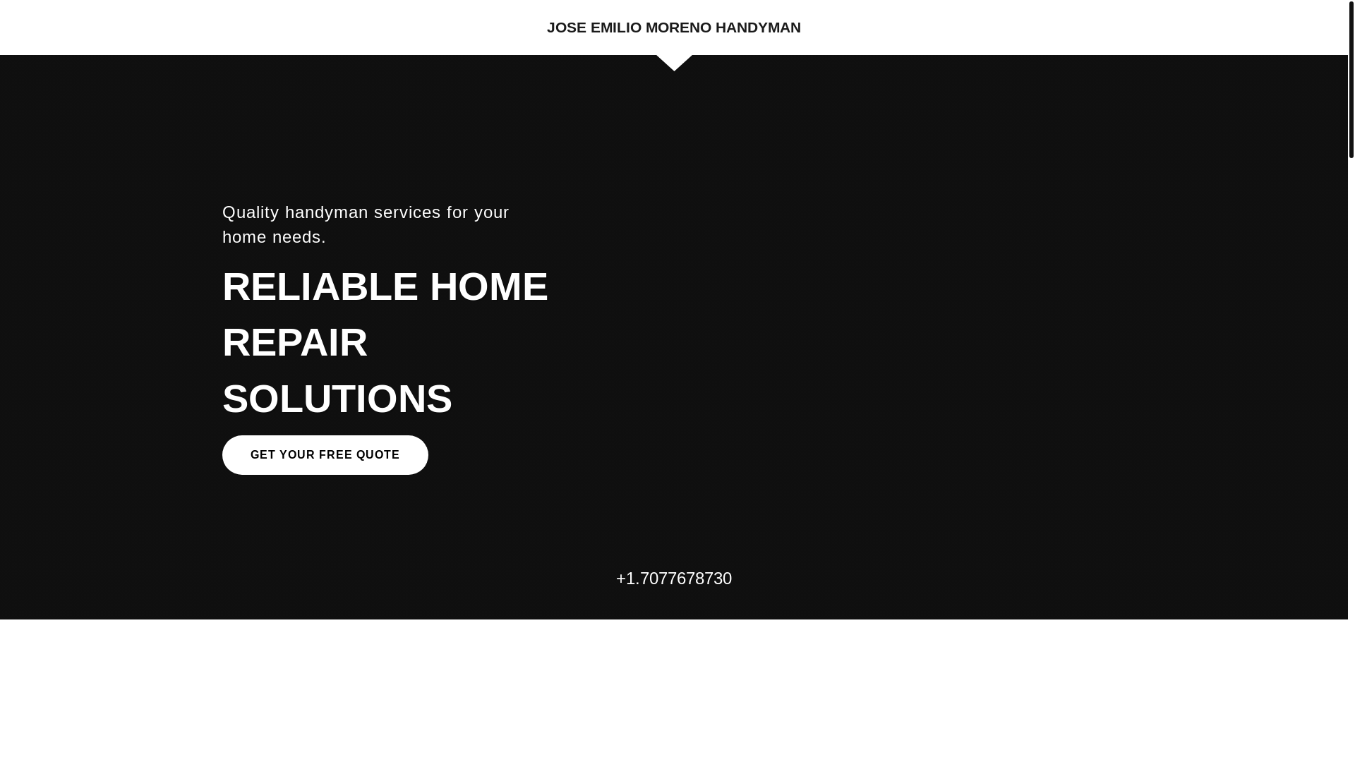 website screenshot of https://joseemiliomorenodandymanservices.com/