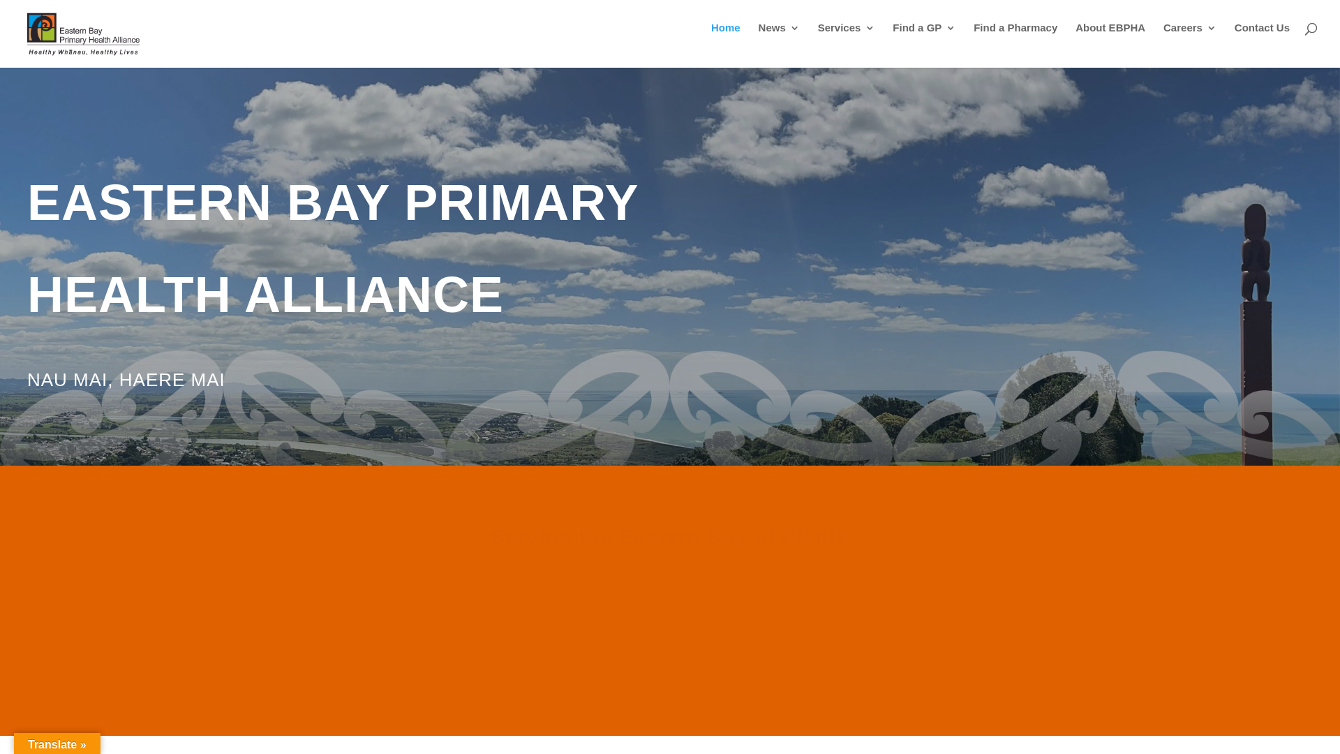 website screenshot of https://ebpha.org.nz