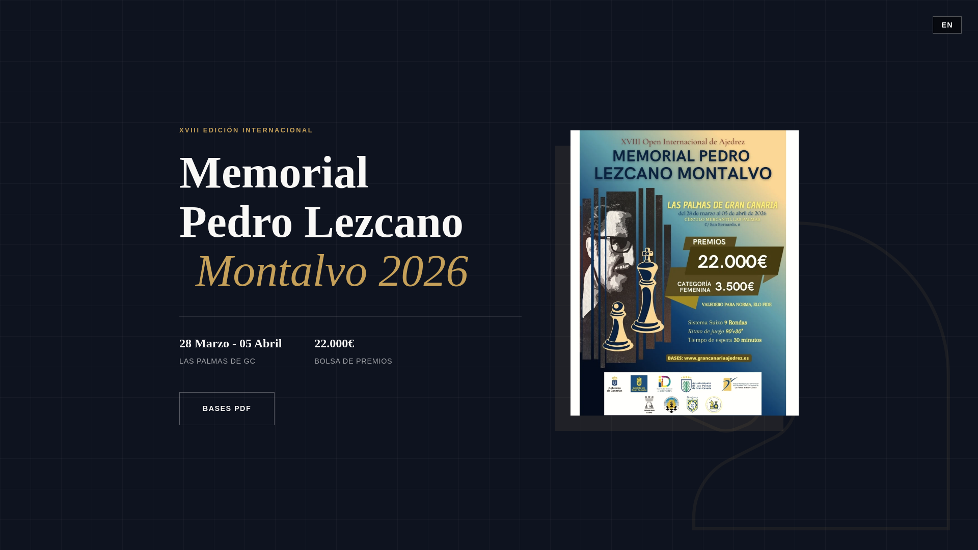 website screenshot of https://internacionalpedrolezcano.es